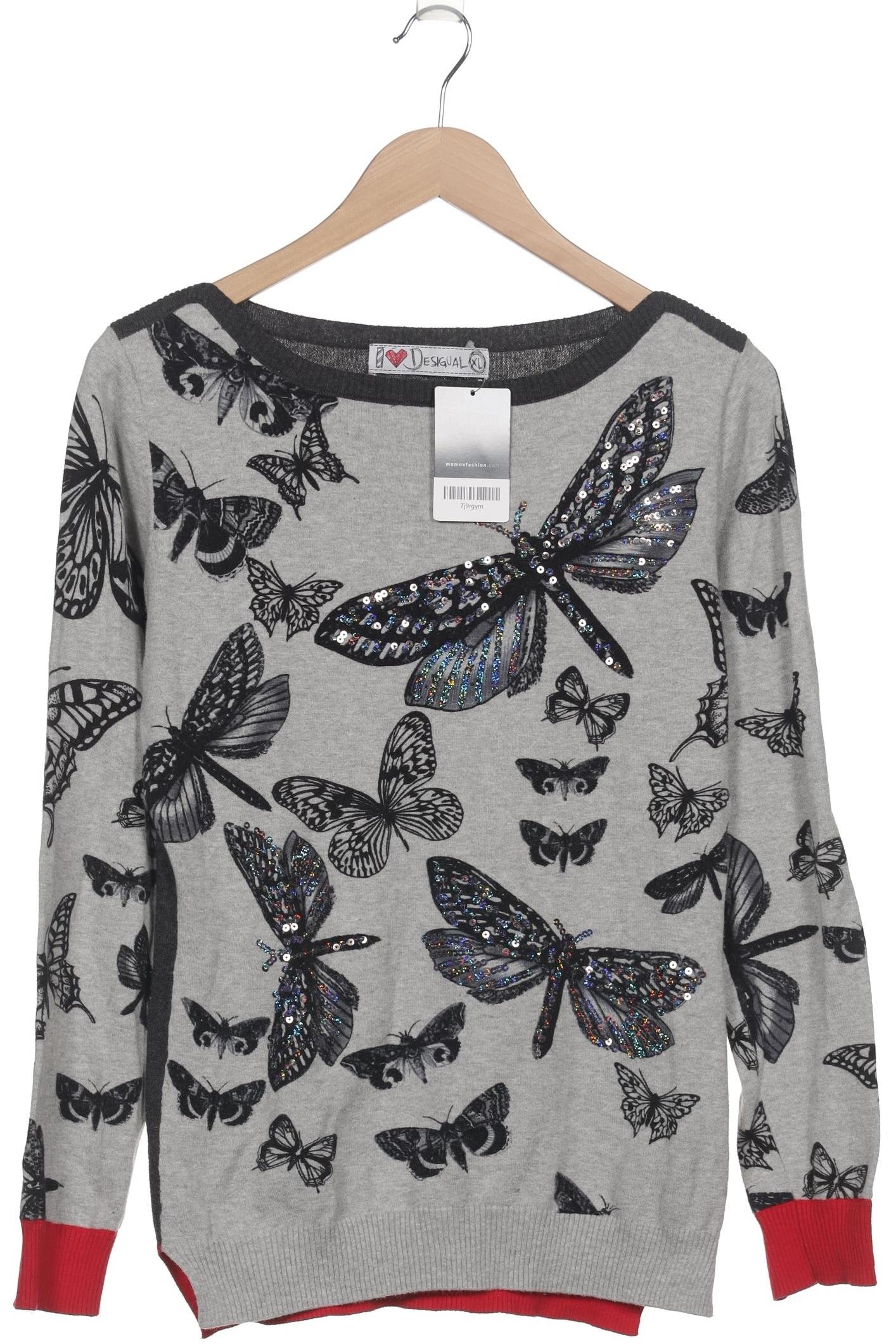 

Desigual Damen Pullover, grau, Gr. 44