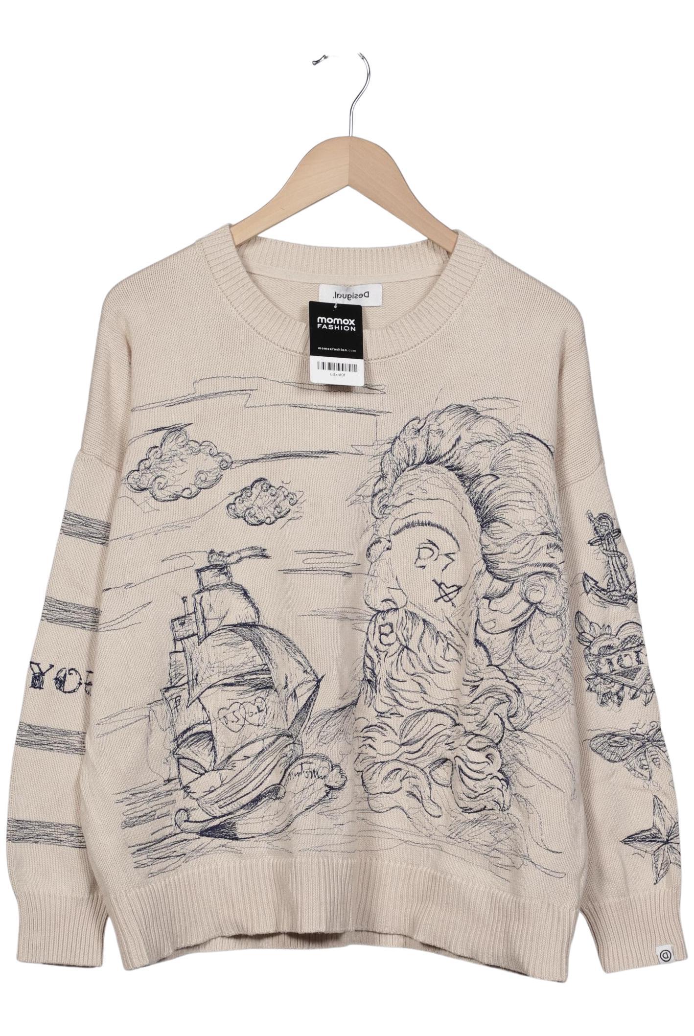 

Desigual Damen Pullover, beige, Gr. 44