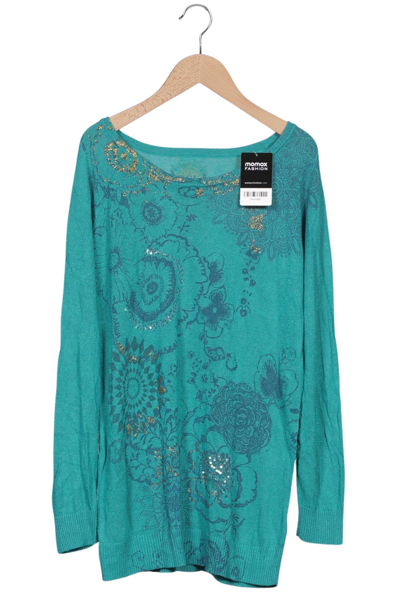 

Desigual Damen Pullover, türkis, Gr. 44