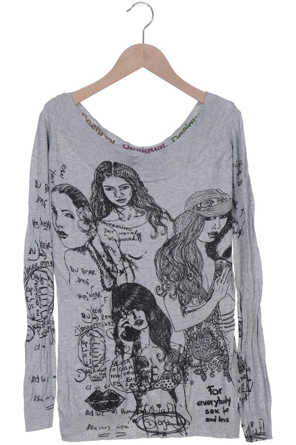 

Desigual Damen Pullover, grau, Gr. 44