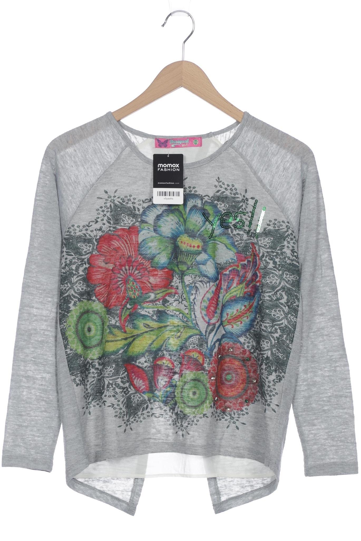 

Desigual Damen Pullover, grau, Gr. 34