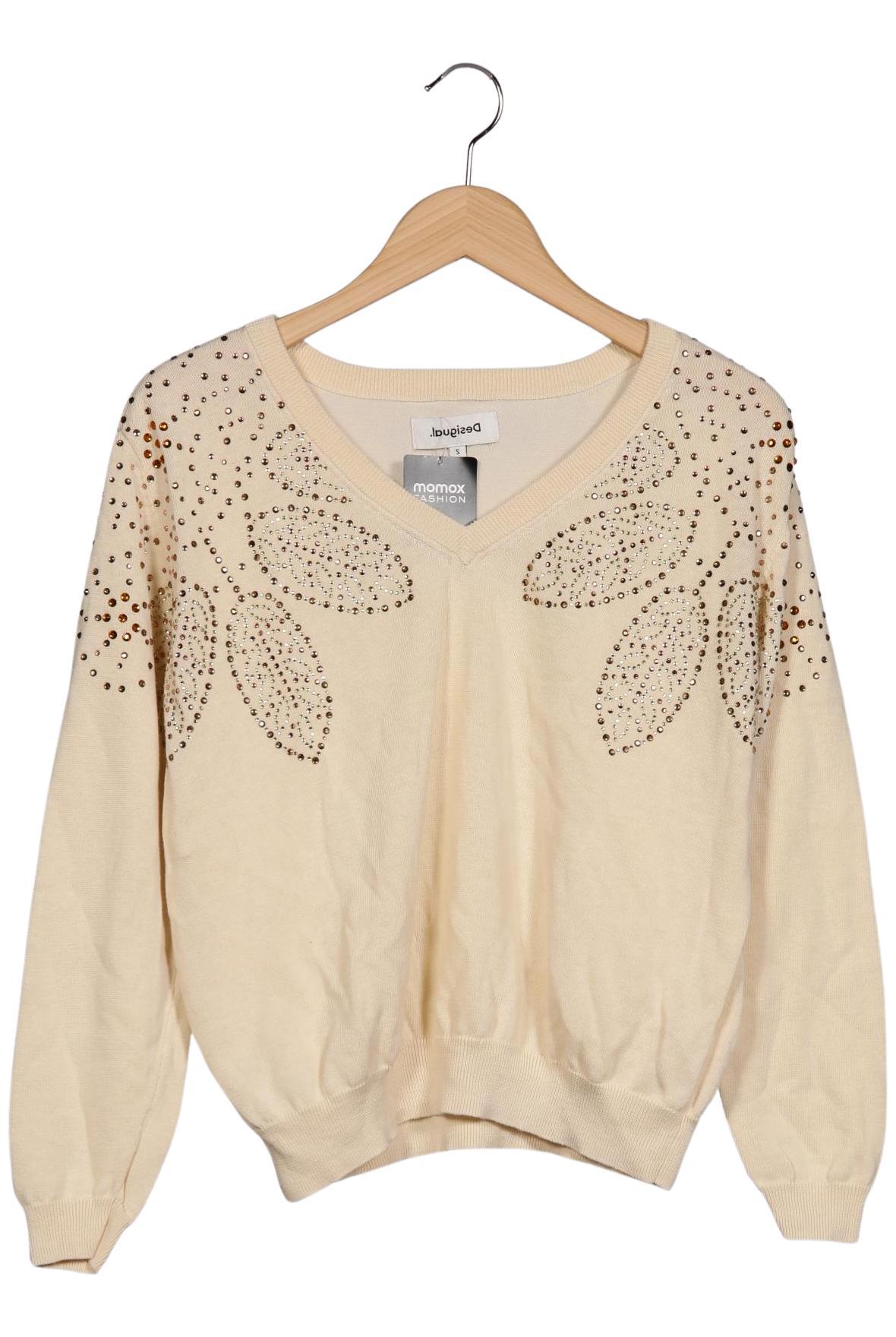 

Desigual Damen Pullover, cremeweiß, Gr. 36