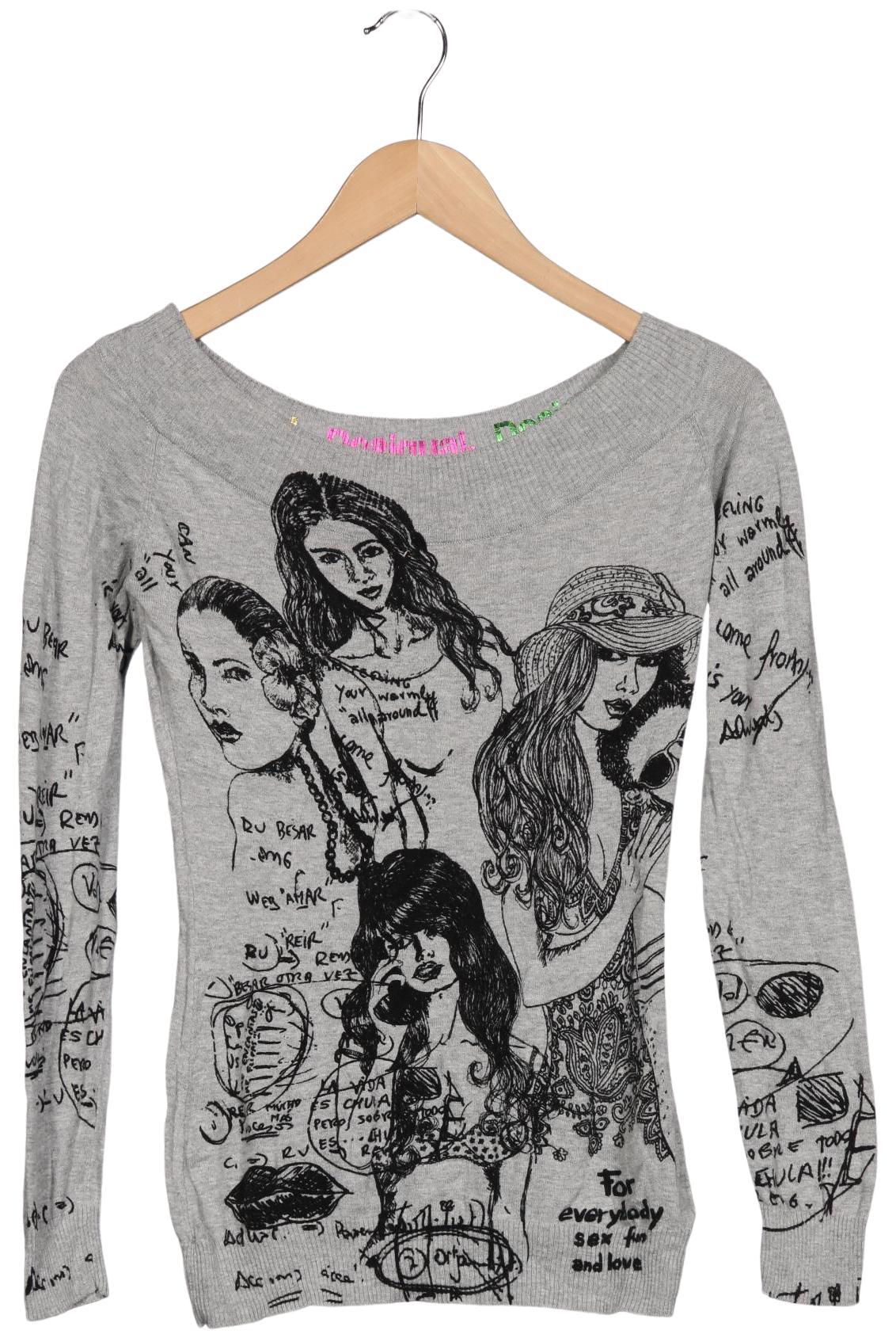 

Desigual Damen Pullover, grau, Gr. 36