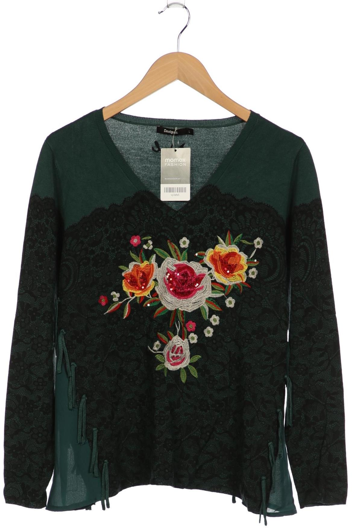 

Desigual Damen Pullover, türkis, Gr. 42
