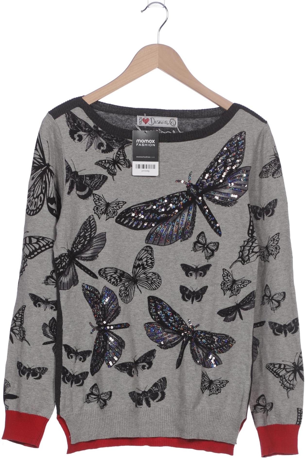 

Desigual Damen Pullover, grau, Gr. 44