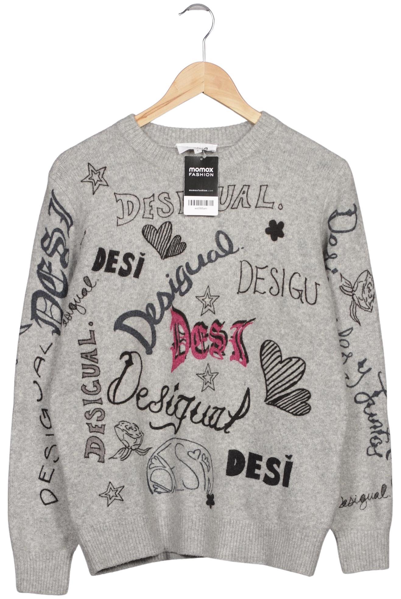 

Desigual Damen Pullover, grau, Gr. 42