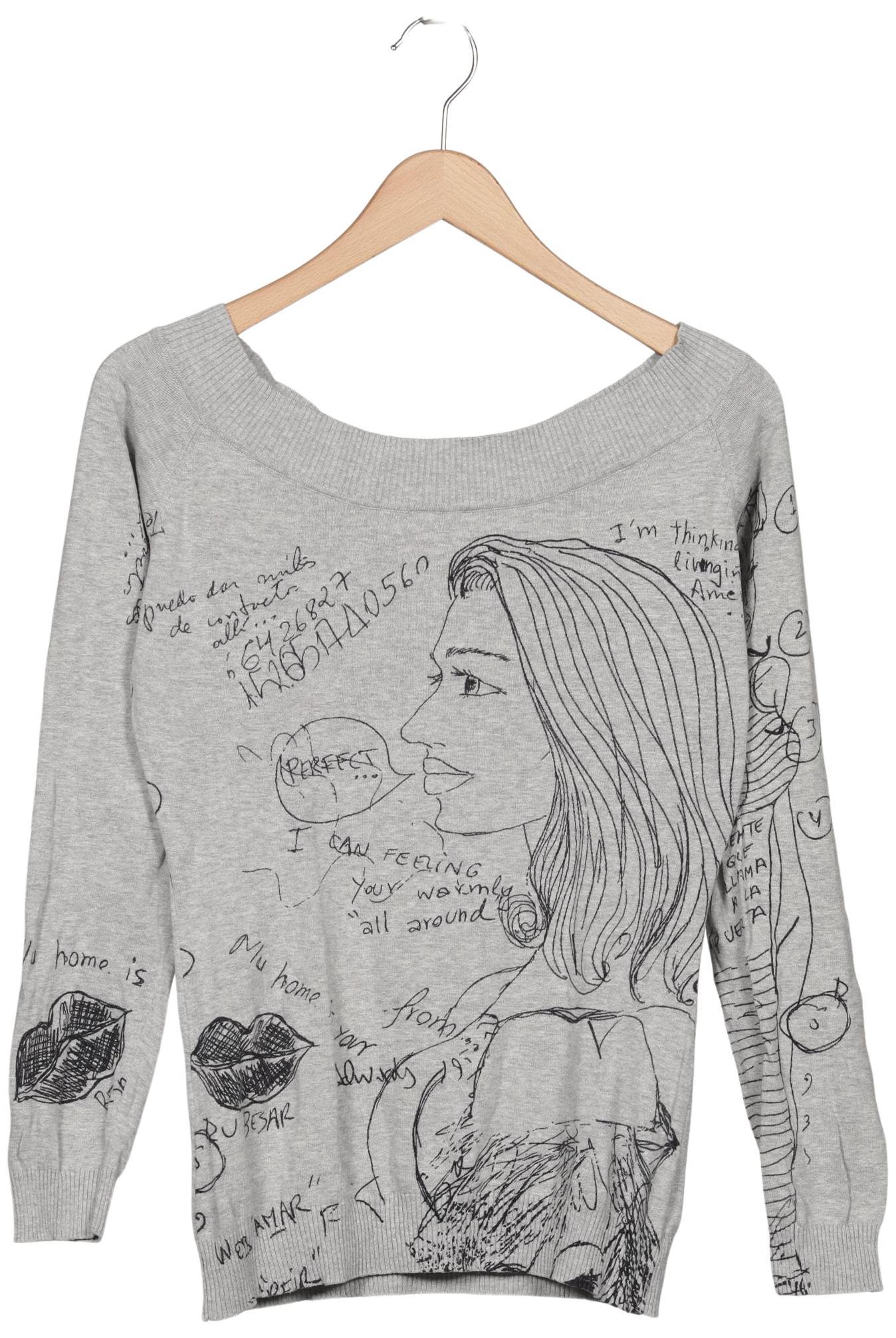 

Desigual Damen Pullover, grau, Gr. 44