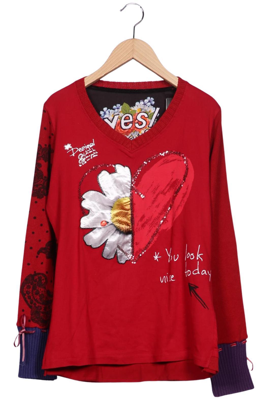 

Desigual Damen Pullover, rot, Gr. 42