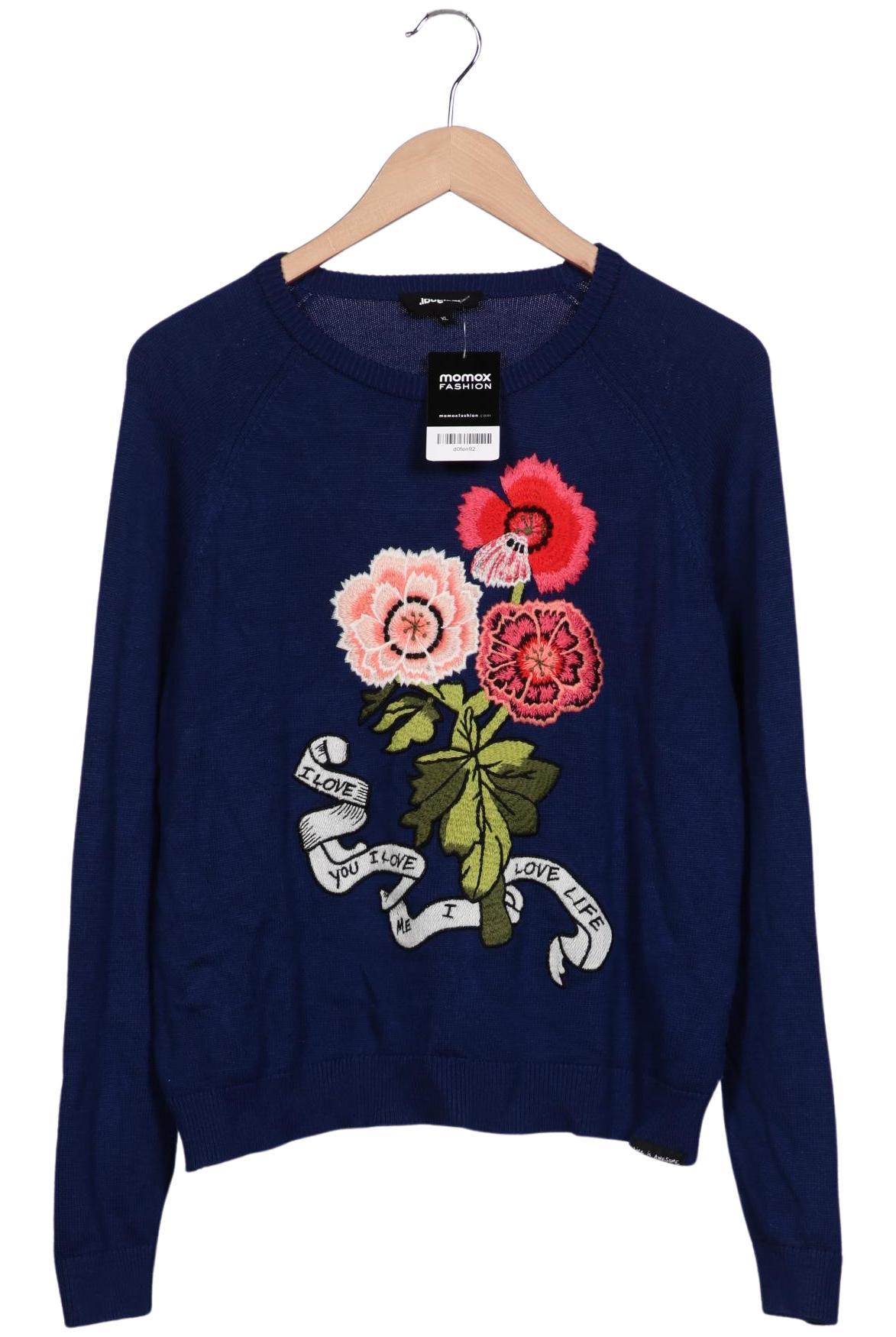 

Desigual Damen Pullover, marineblau, Gr. 44