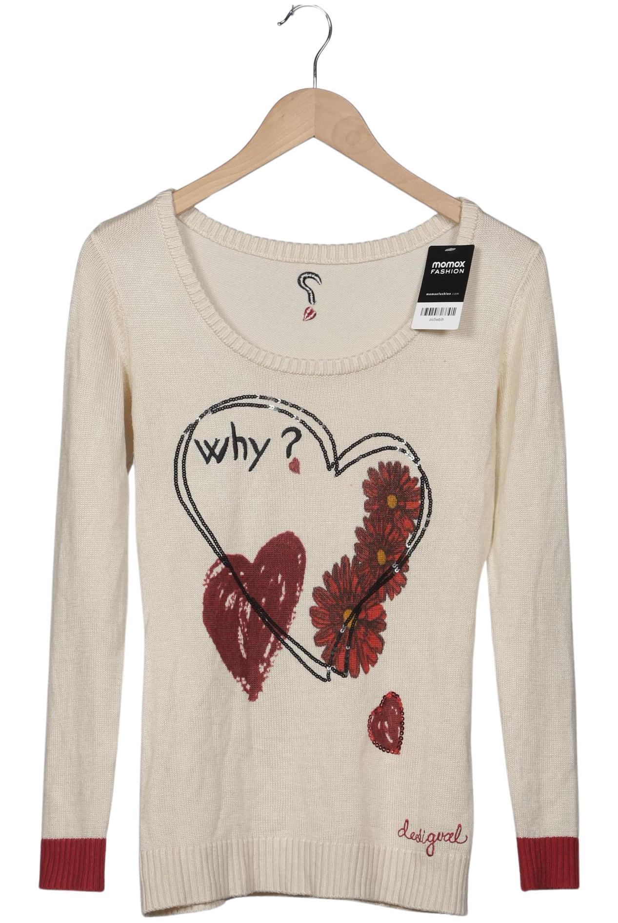 

Desigual Damen Pullover, beige, Gr. 38