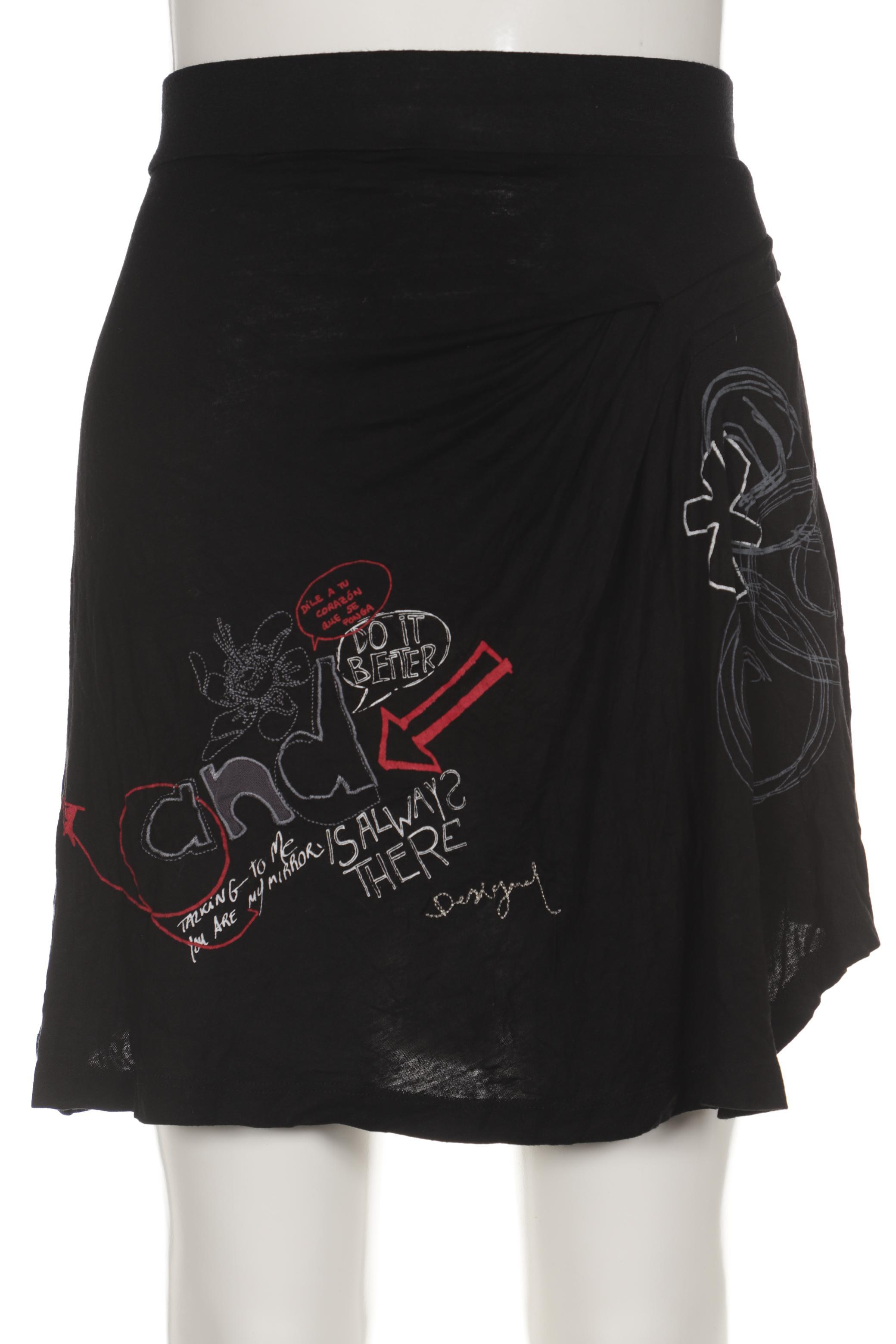 

Desigual Damen Rock, schwarz, Gr. 44