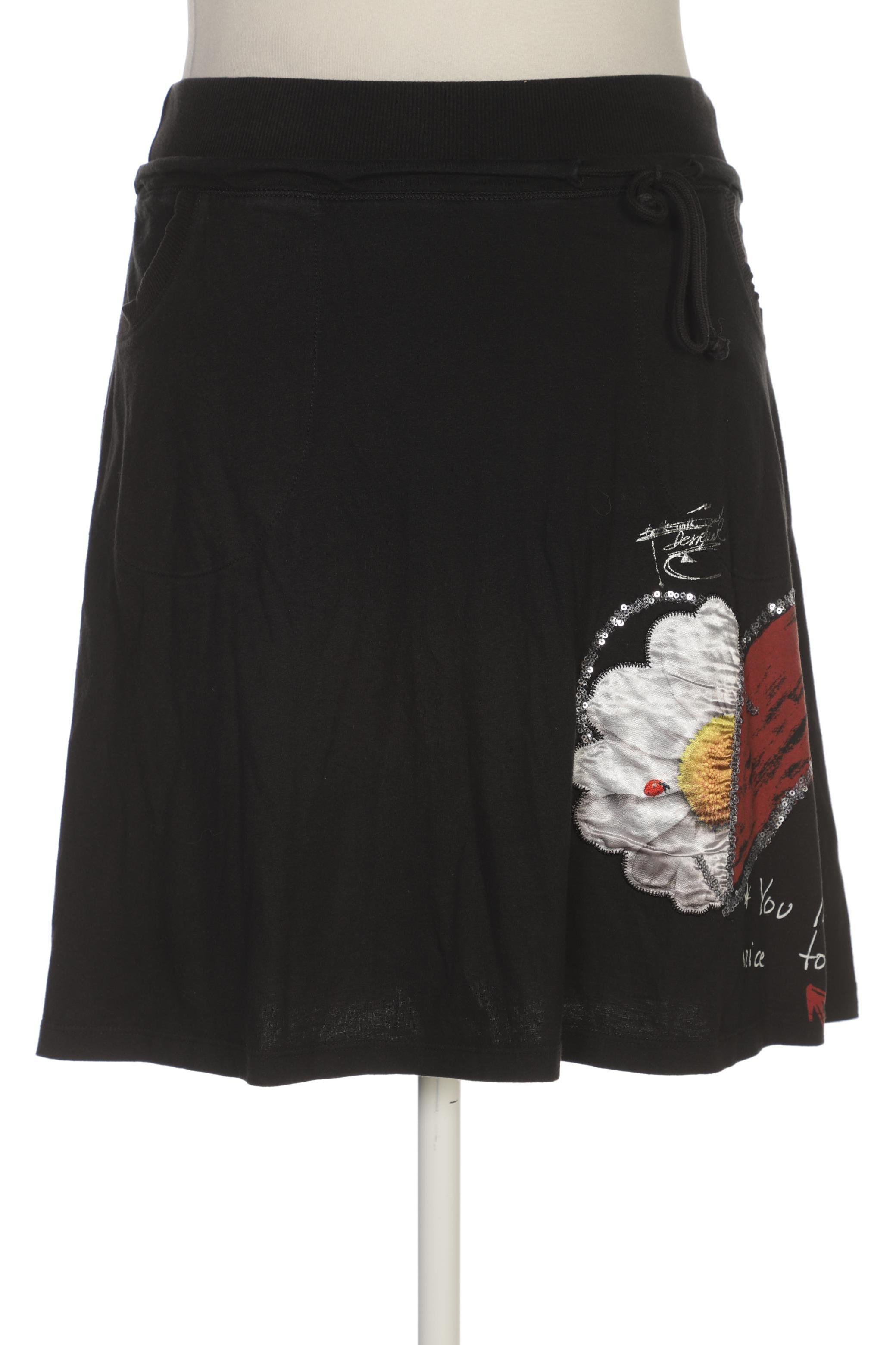 

Desigual Damen Rock, schwarz, Gr. 42