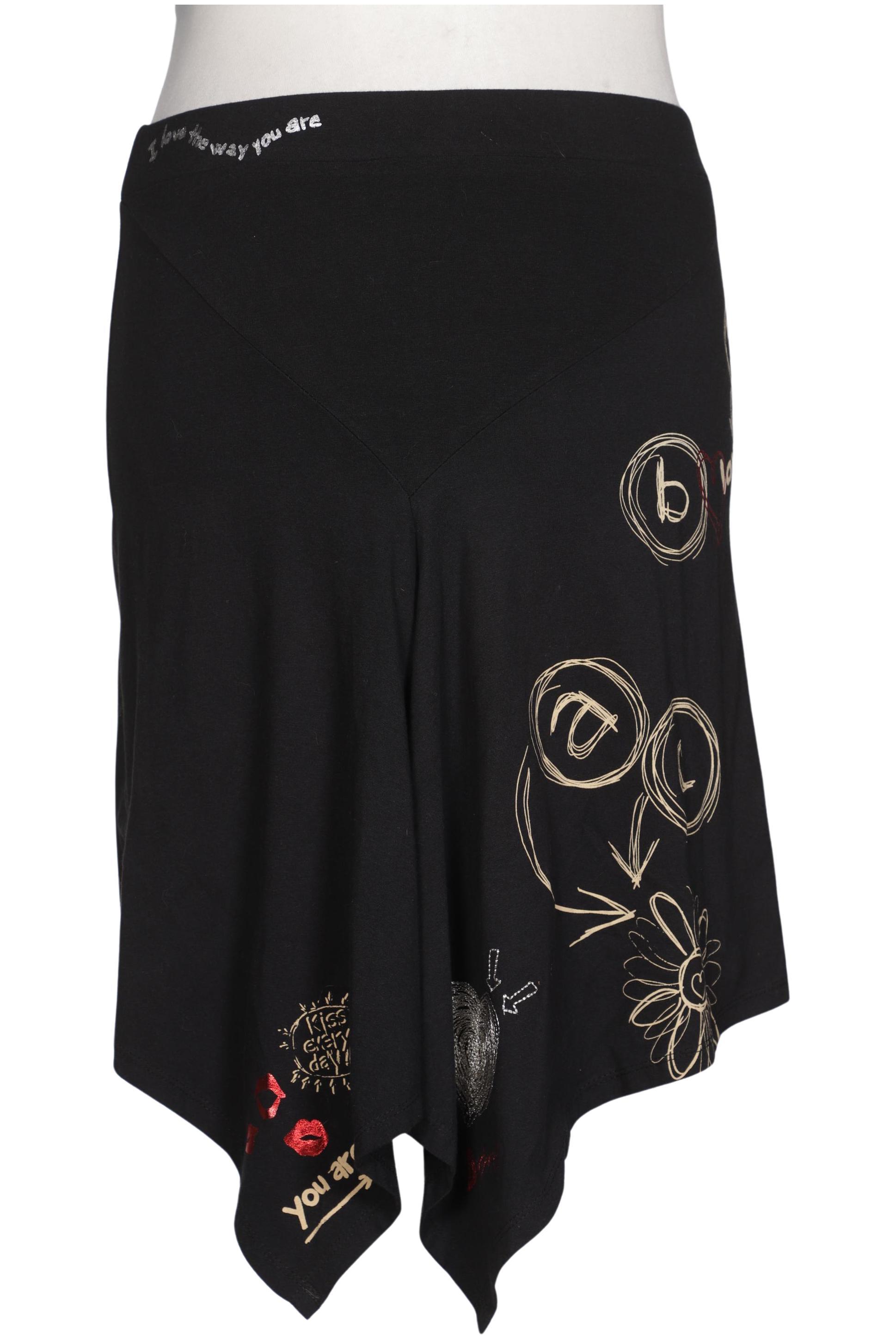 

Desigual Damen Rock, schwarz, Gr. 44