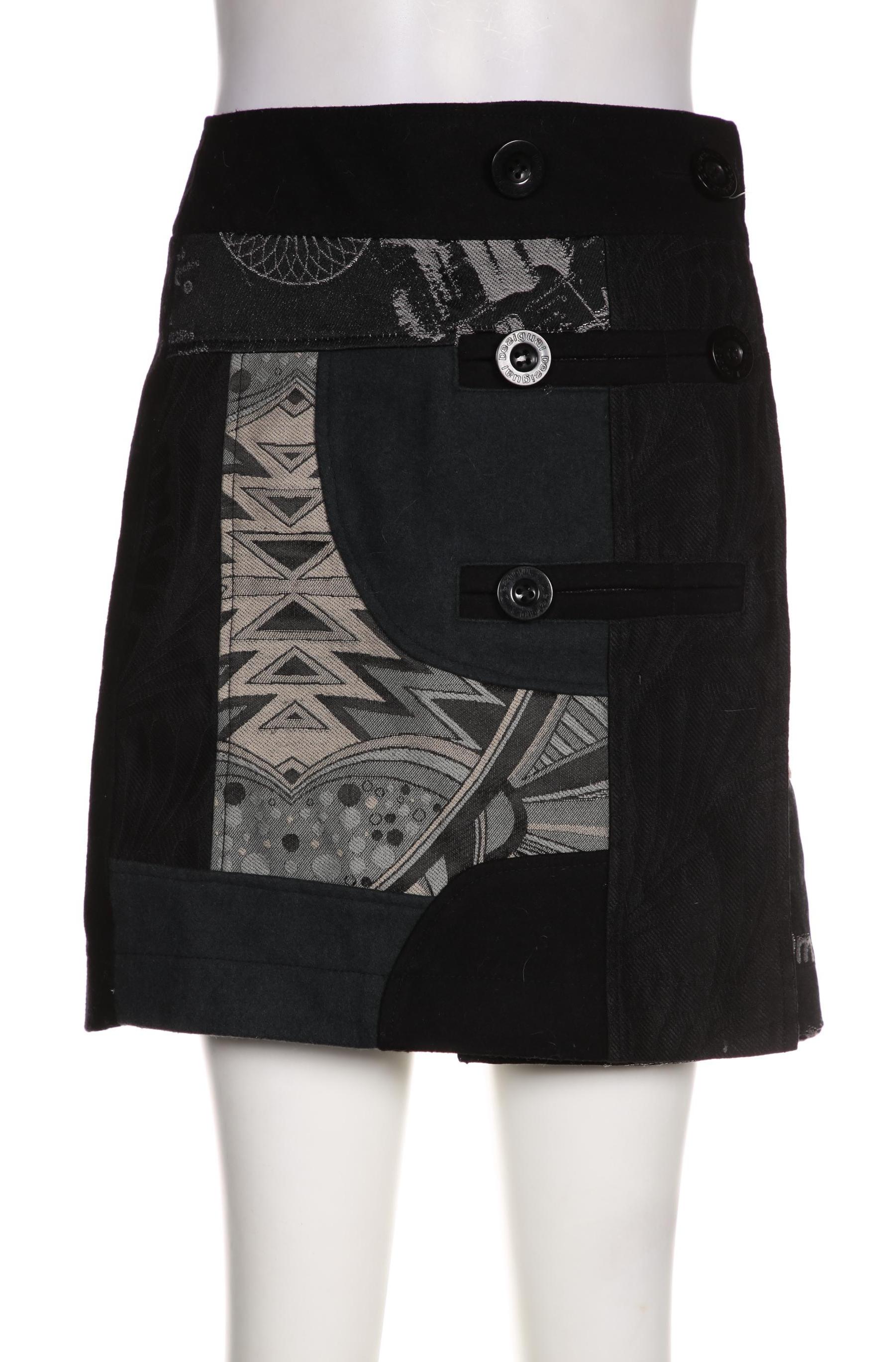 

Desigual Damen Rock, schwarz, Gr. 40