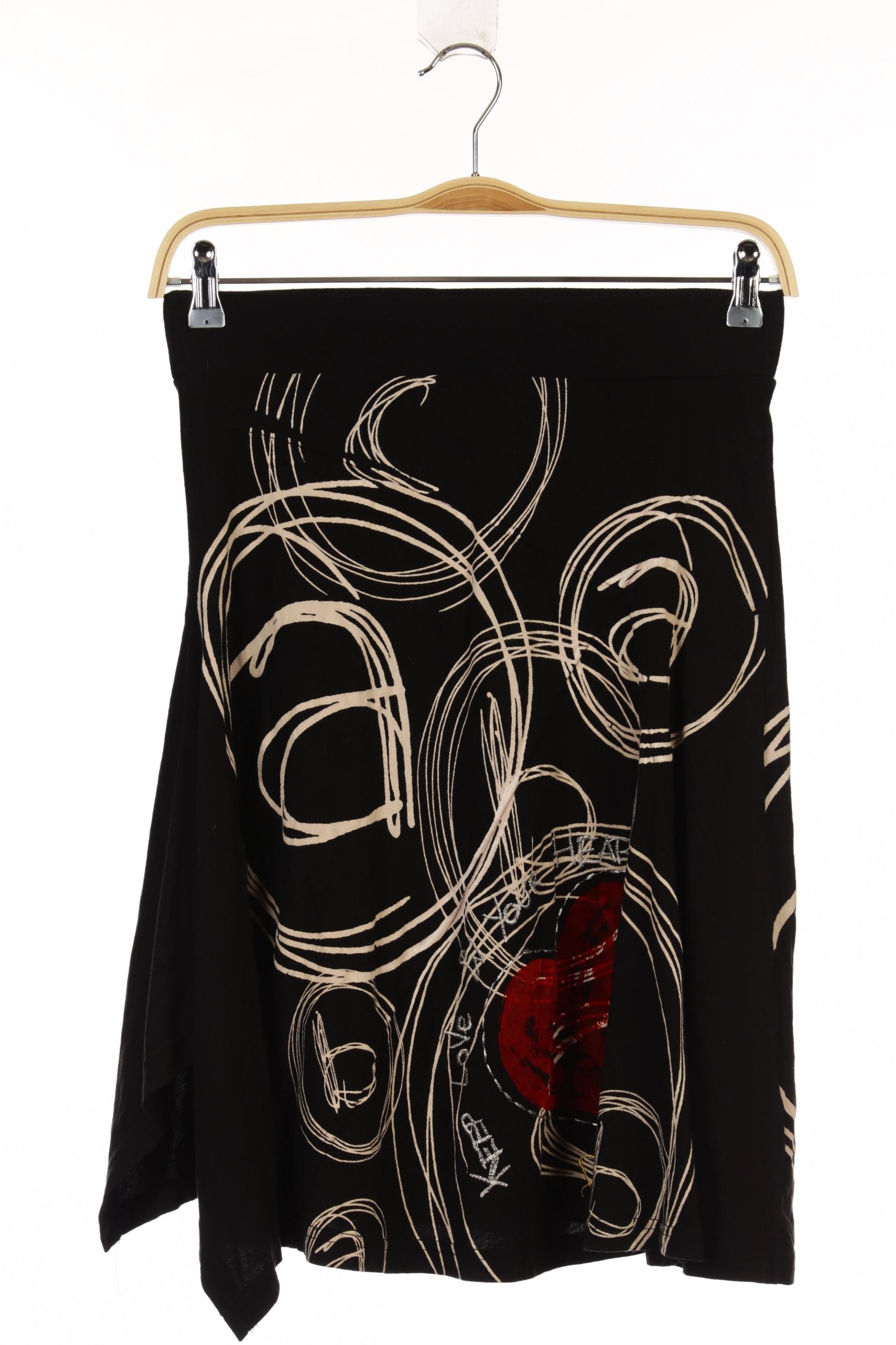 

Desigual Damen Rock, schwarz, Gr.