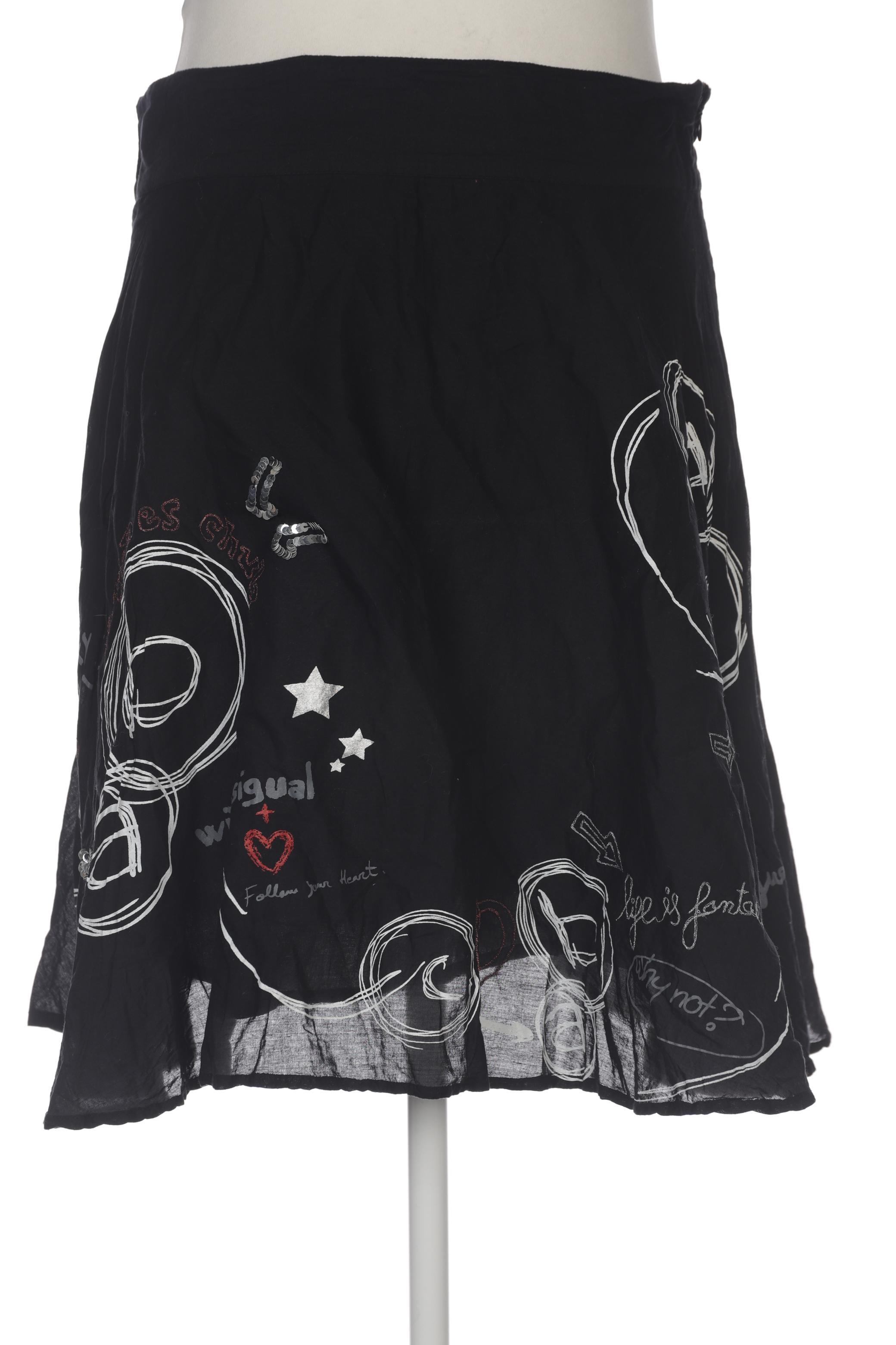 

Desigual Damen Rock, schwarz, Gr. 44