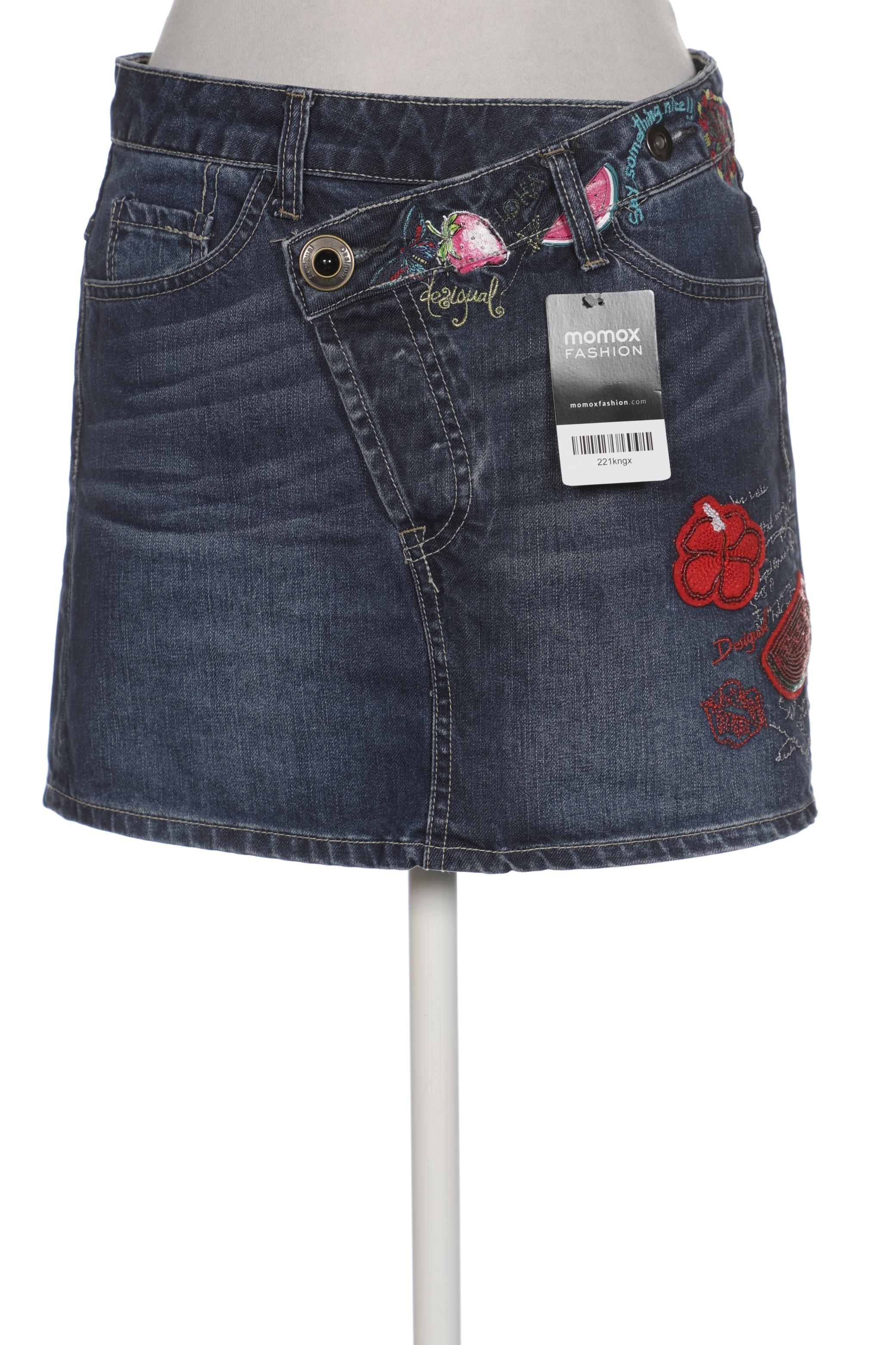 

Desigual Damen Rock, marineblau, Gr. 29