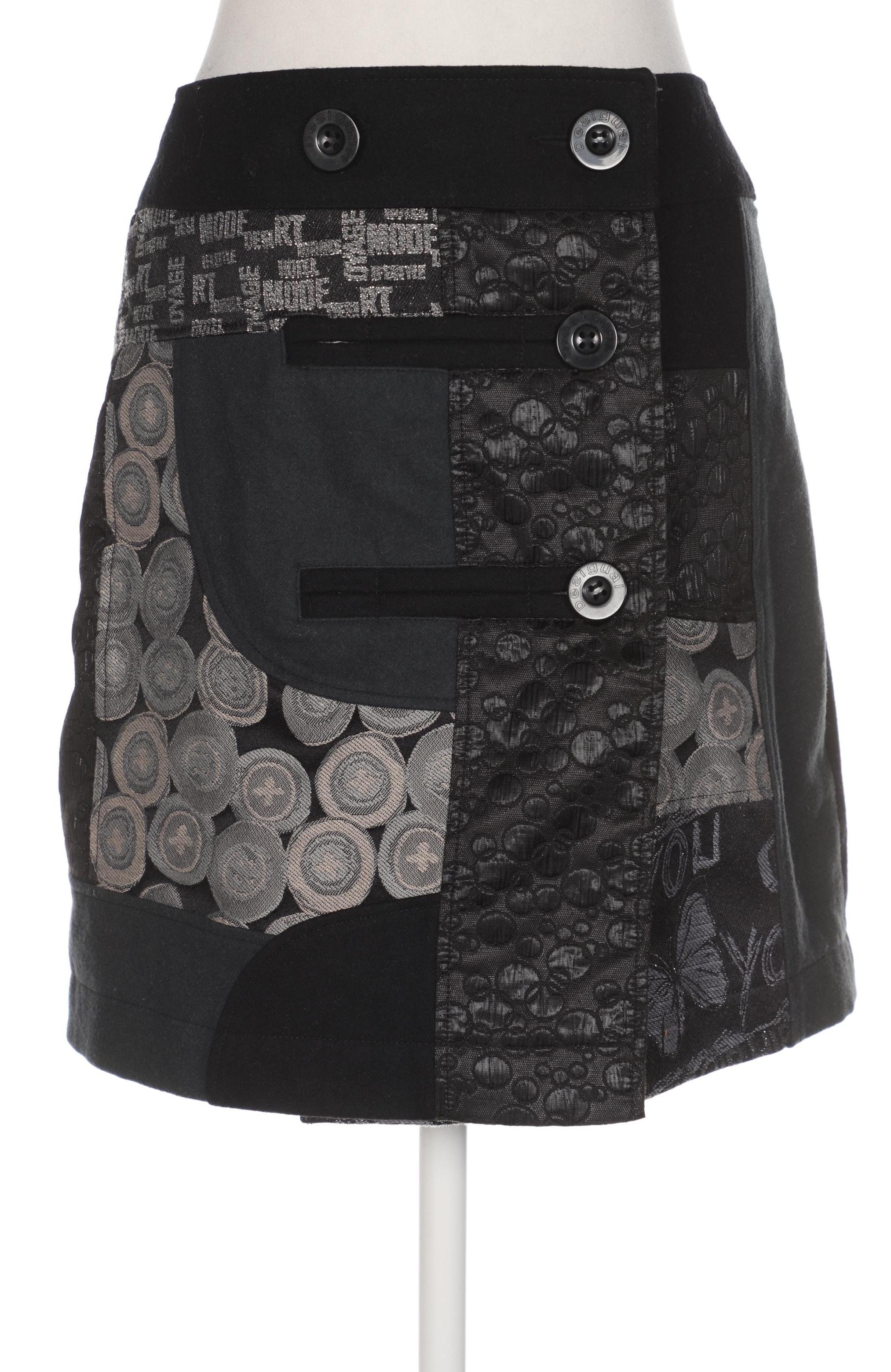 

Desigual Damen Rock, schwarz, Gr. 38