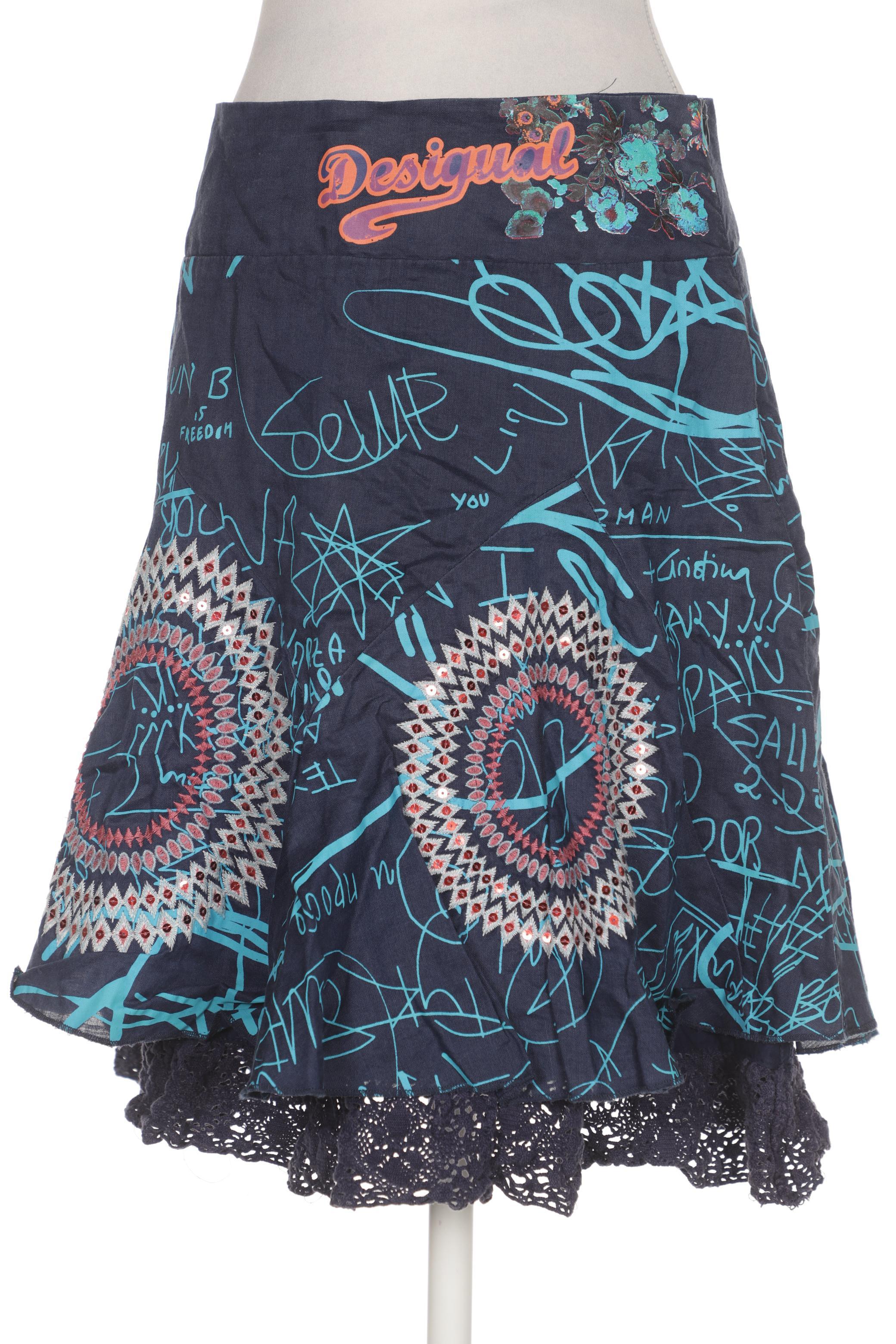 

Desigual Damen Rock, marineblau, Gr. 36
