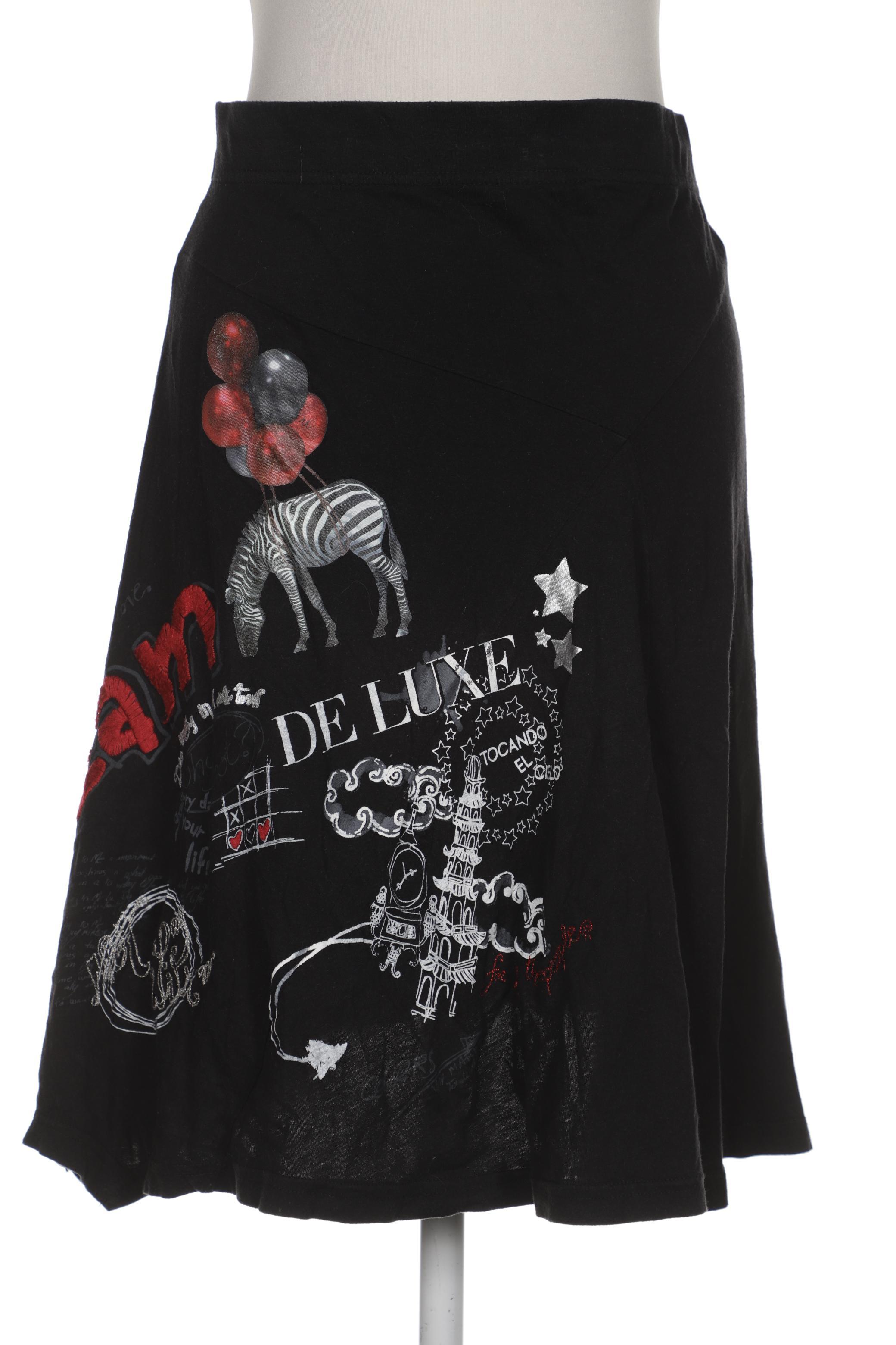 

Desigual Damen Rock, schwarz, Gr. 38