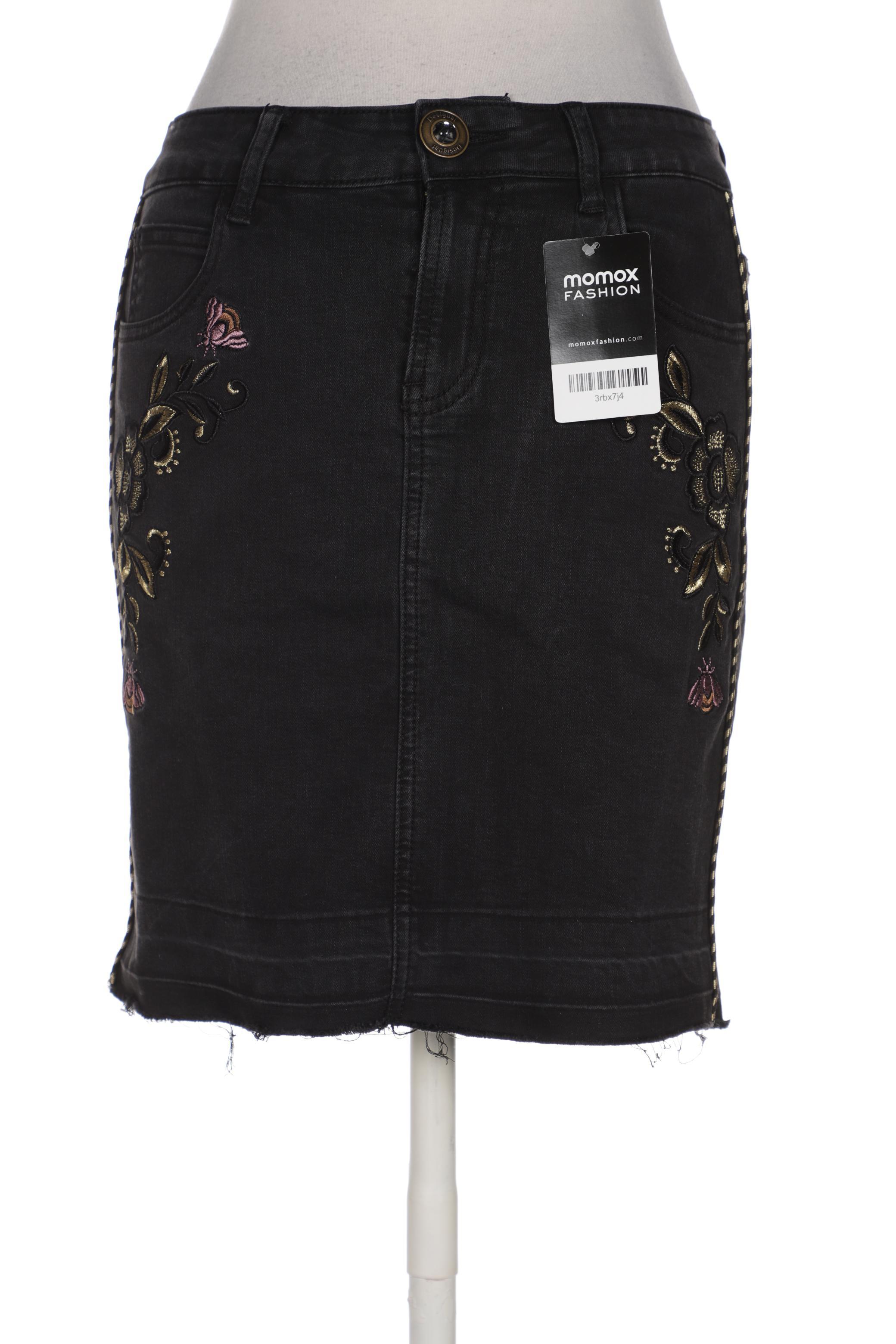 

Desigual Damen Rock, schwarz, Gr. 26
