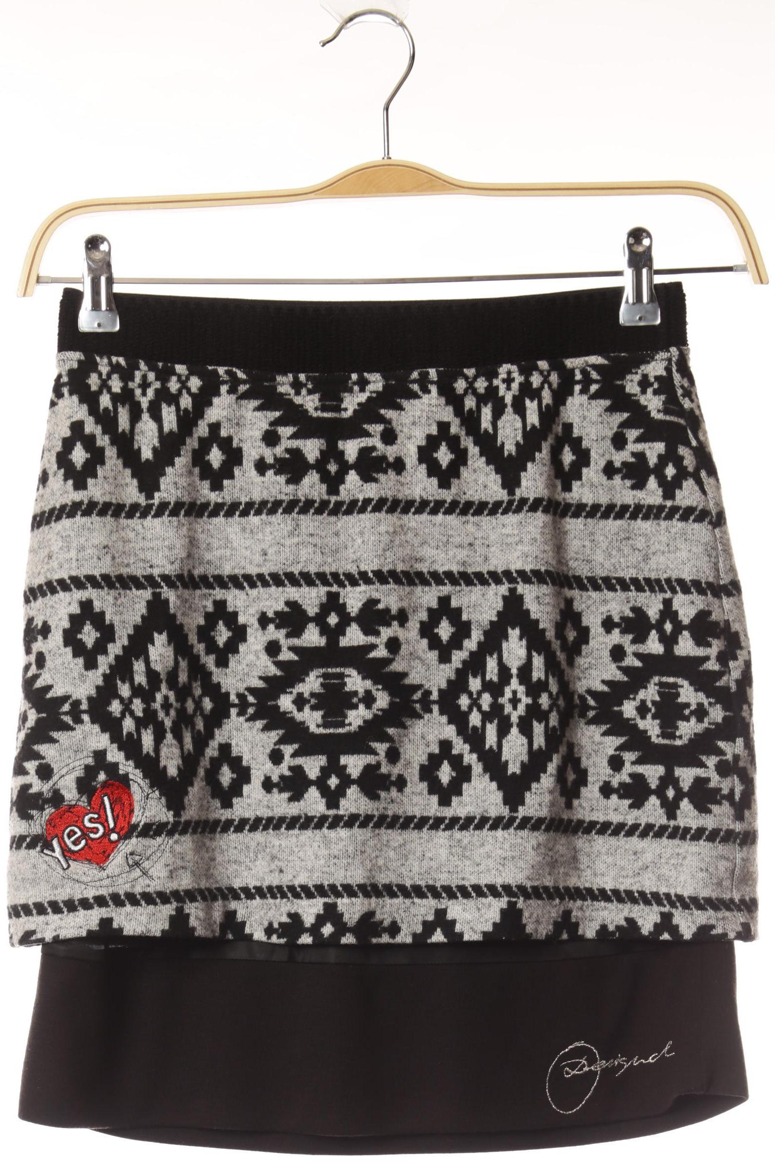 

Desigual Damen Rock, grau, Gr.