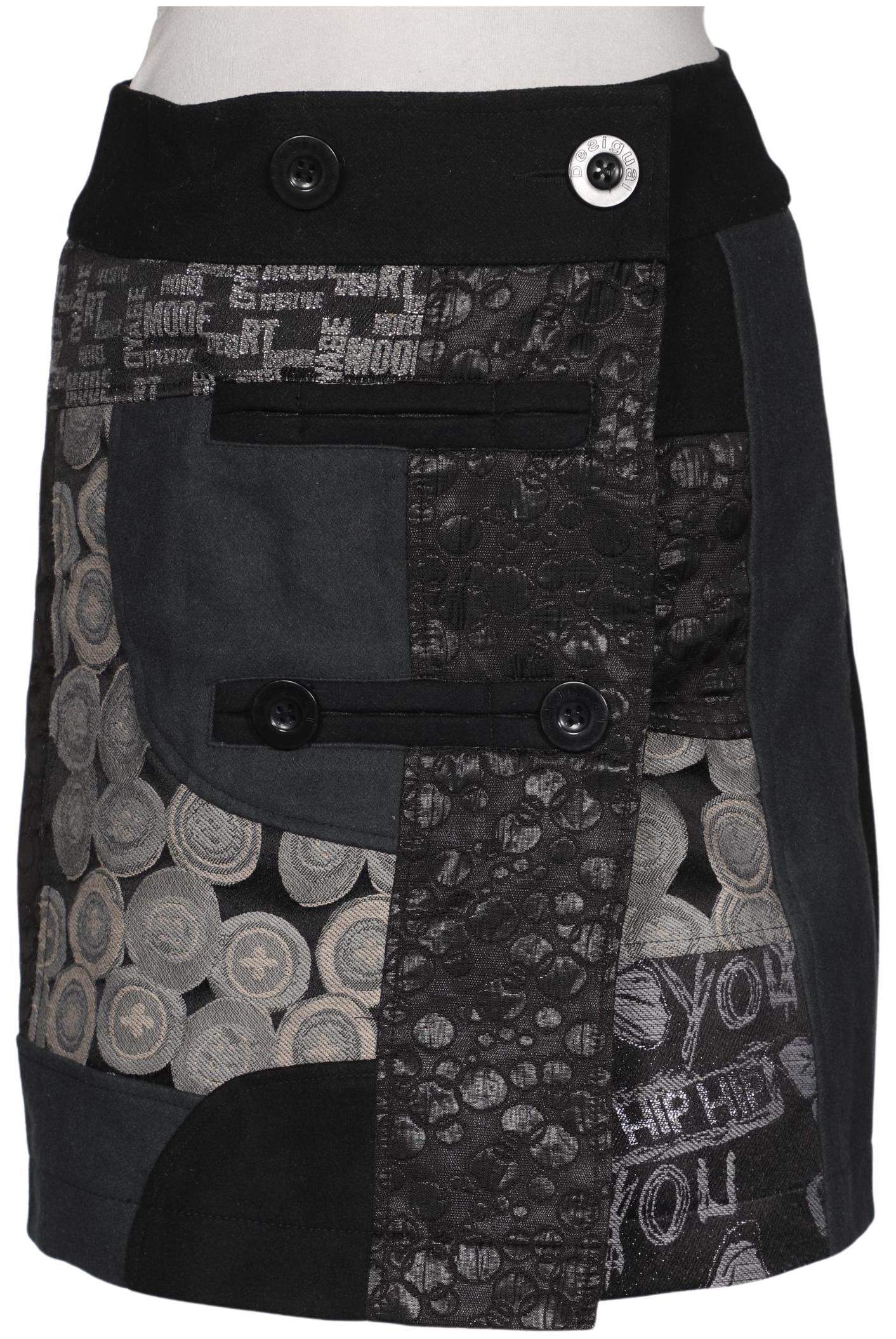 

Desigual Damen Rock, schwarz, Gr. 34