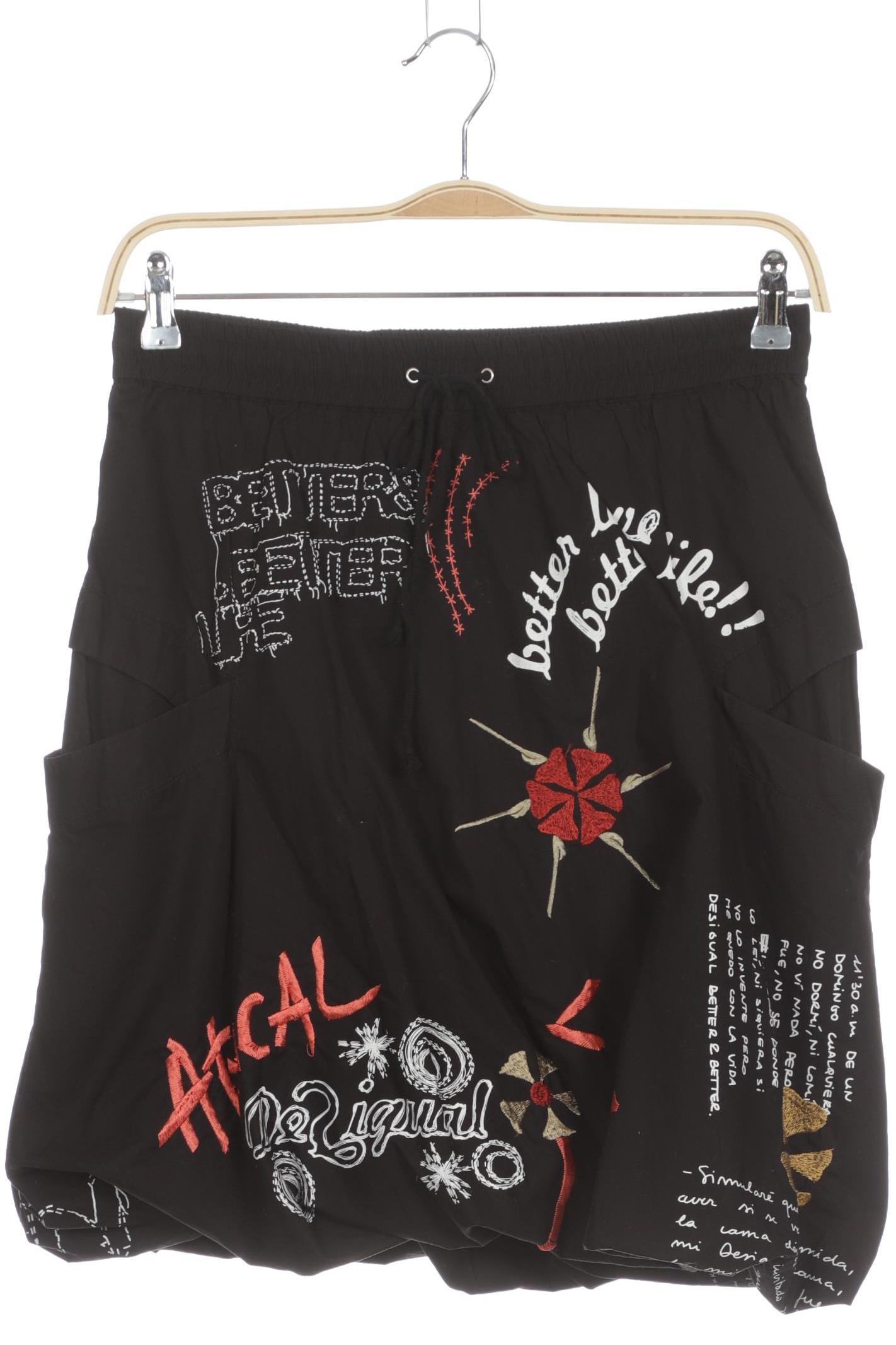 

Desigual Damen Rock, schwarz, Gr. 36