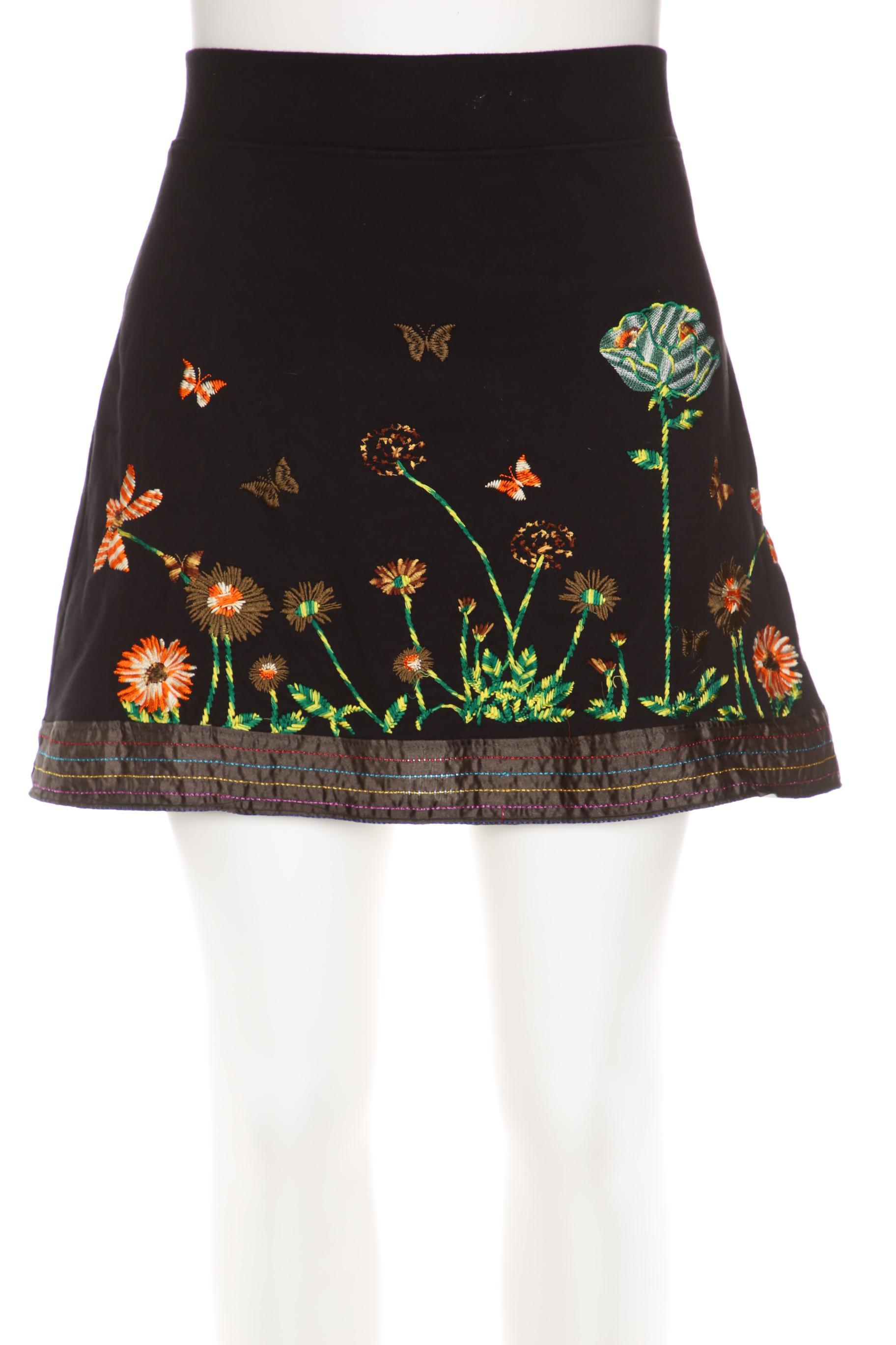 

Desigual Damen Rock, schwarz, Gr. 42
