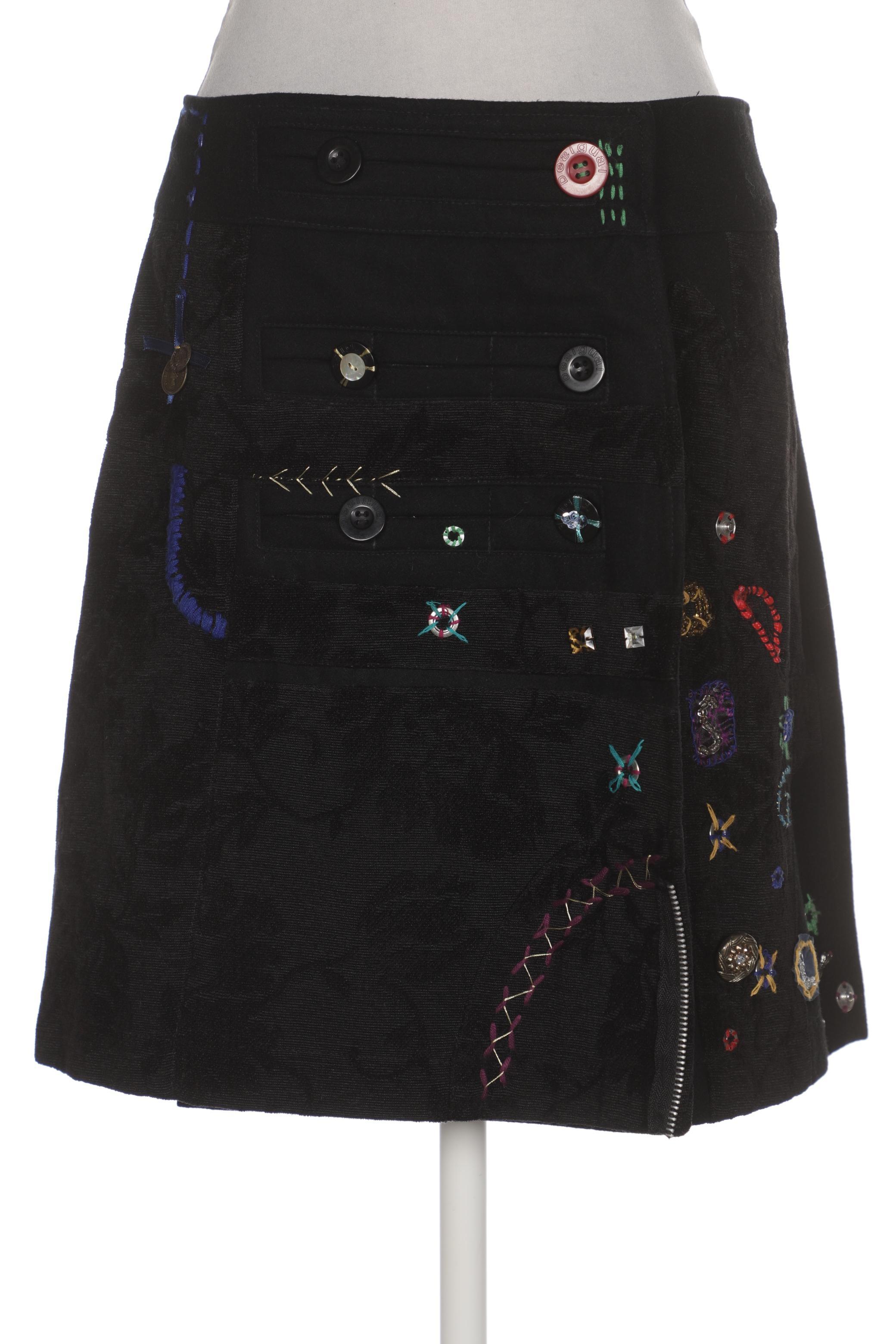 

Desigual Damen Rock, schwarz, Gr. 38