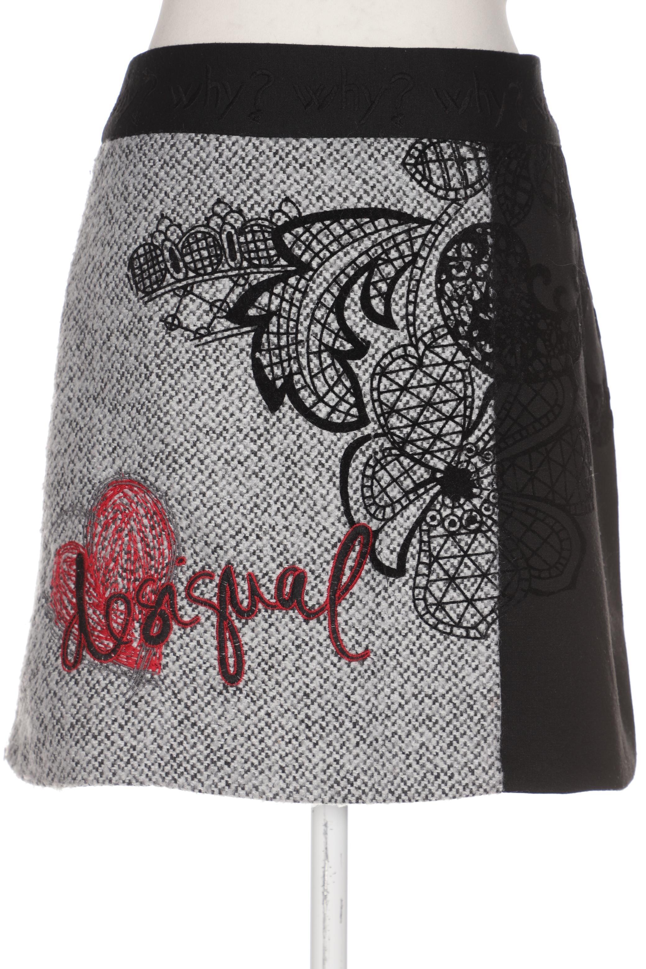 

Desigual Damen Rock, grau, Gr. 40