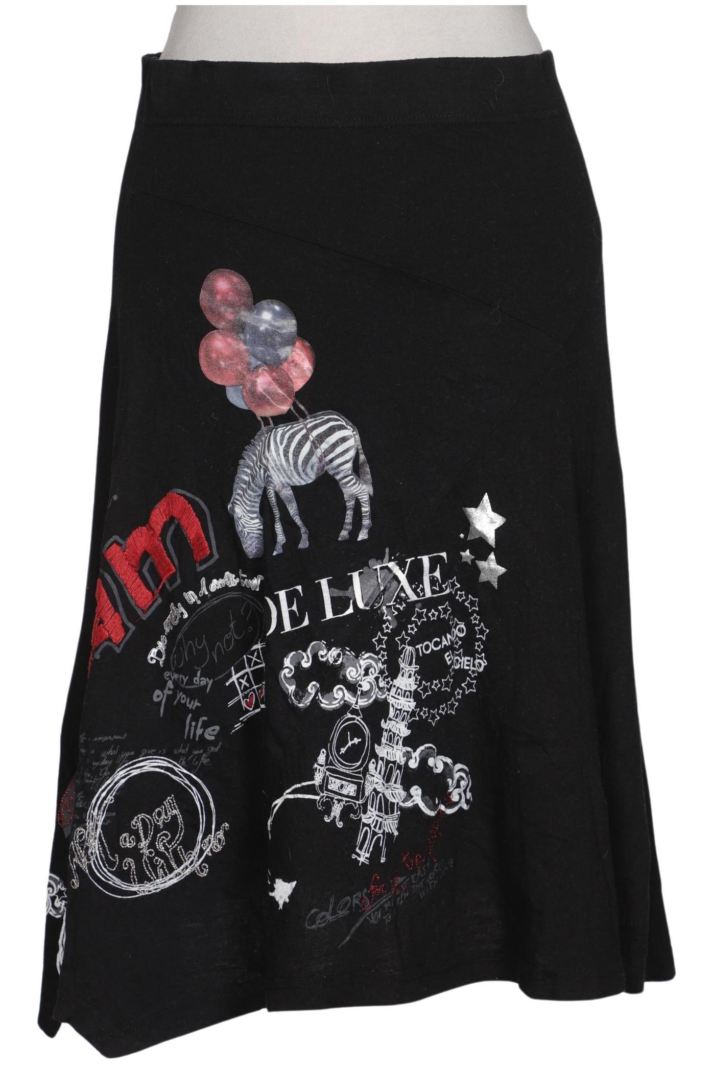 

Desigual Damen Rock, schwarz, Gr. 38