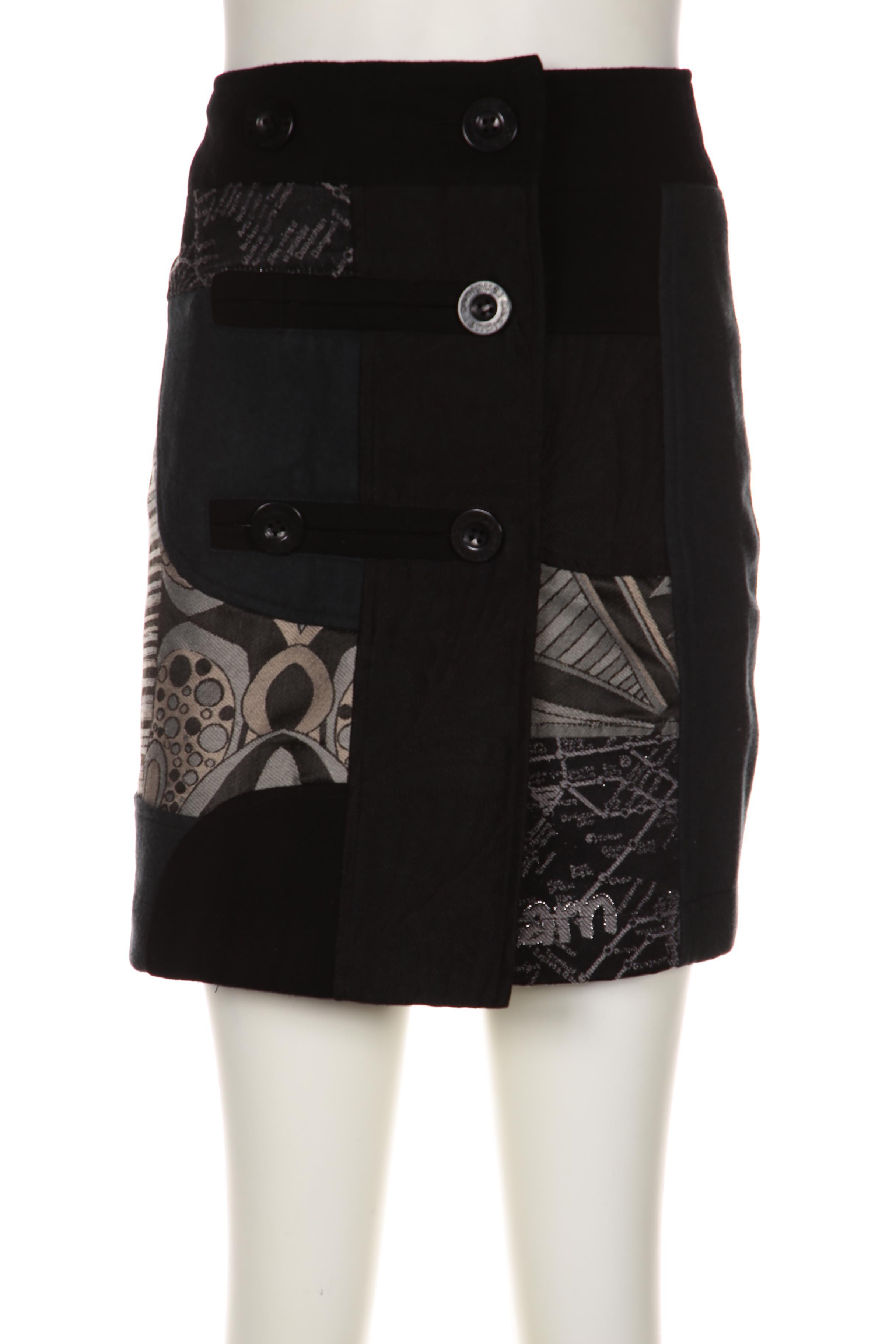 

Desigual Damen Rock, schwarz, Gr. 36