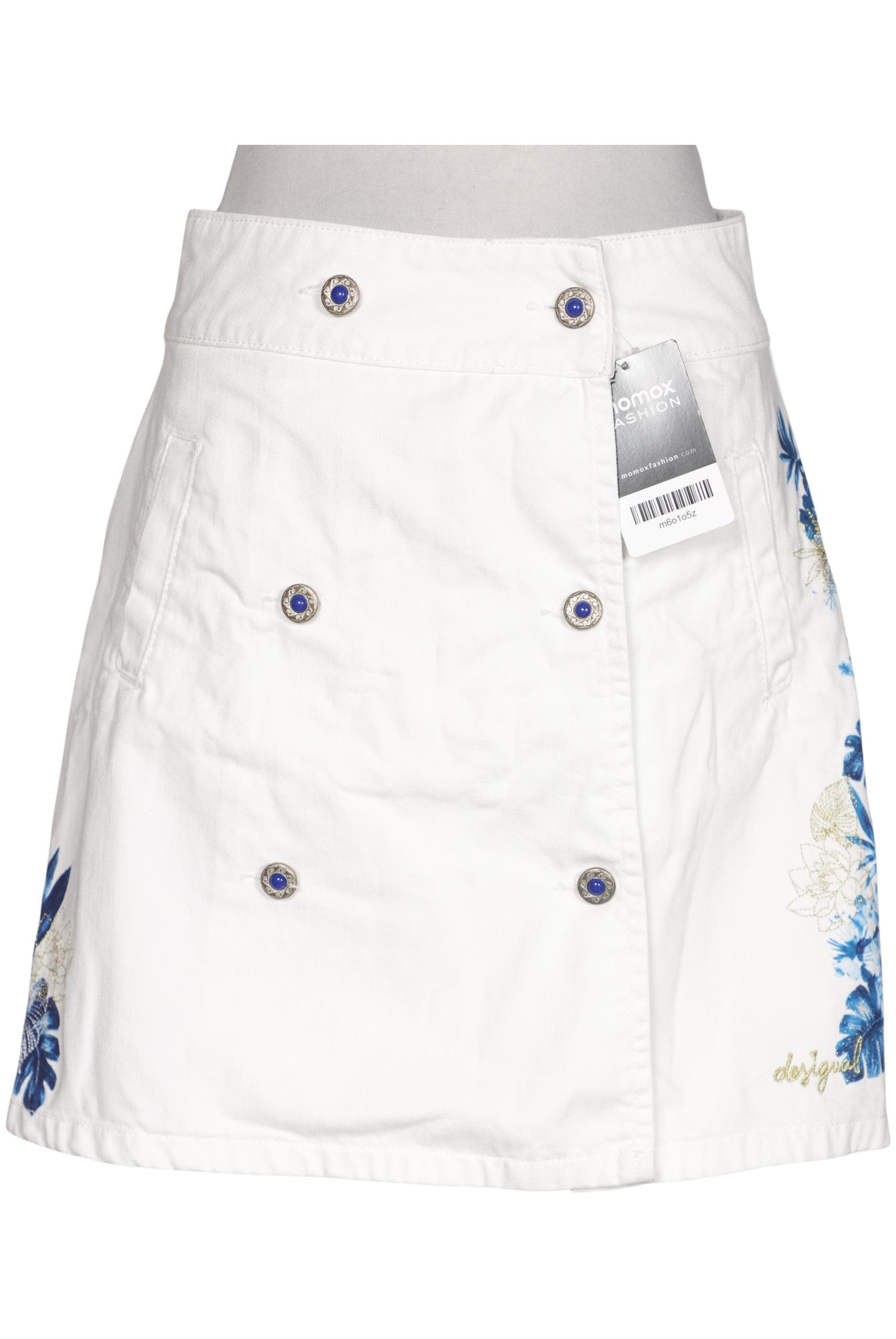 

Desigual Damen Rock, weiß, Gr. 28