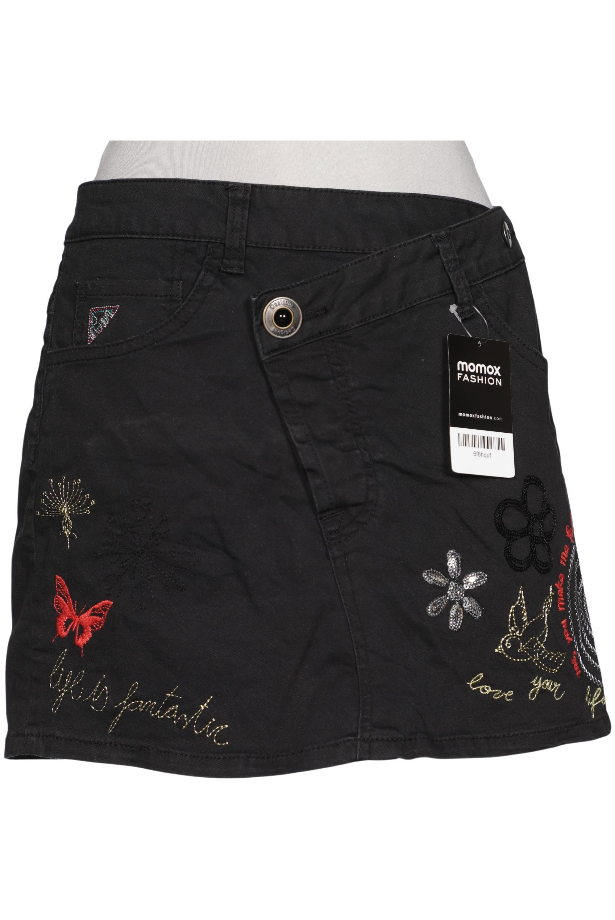 

Desigual Damen Rock, schwarz, Gr. 40
