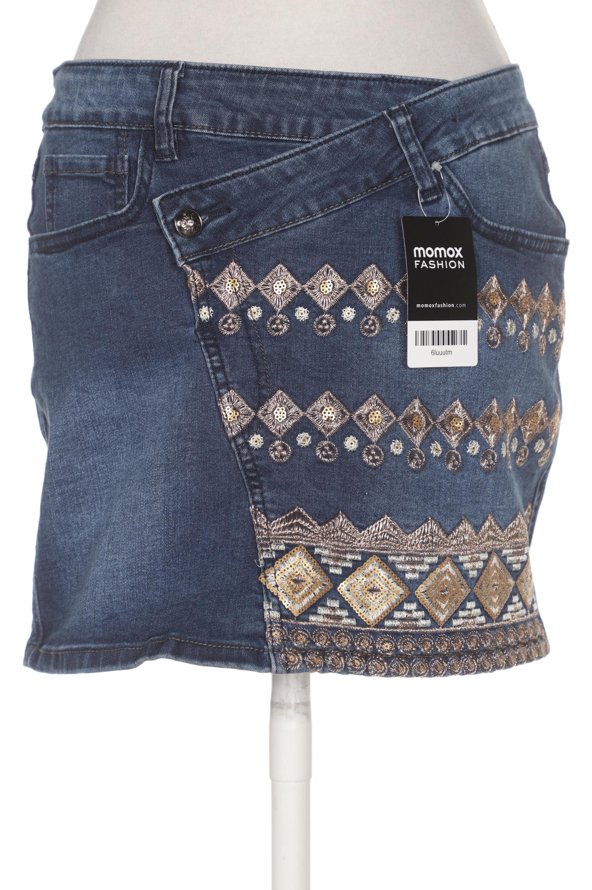 

Desigual Damen Rock, marineblau, Gr. 26