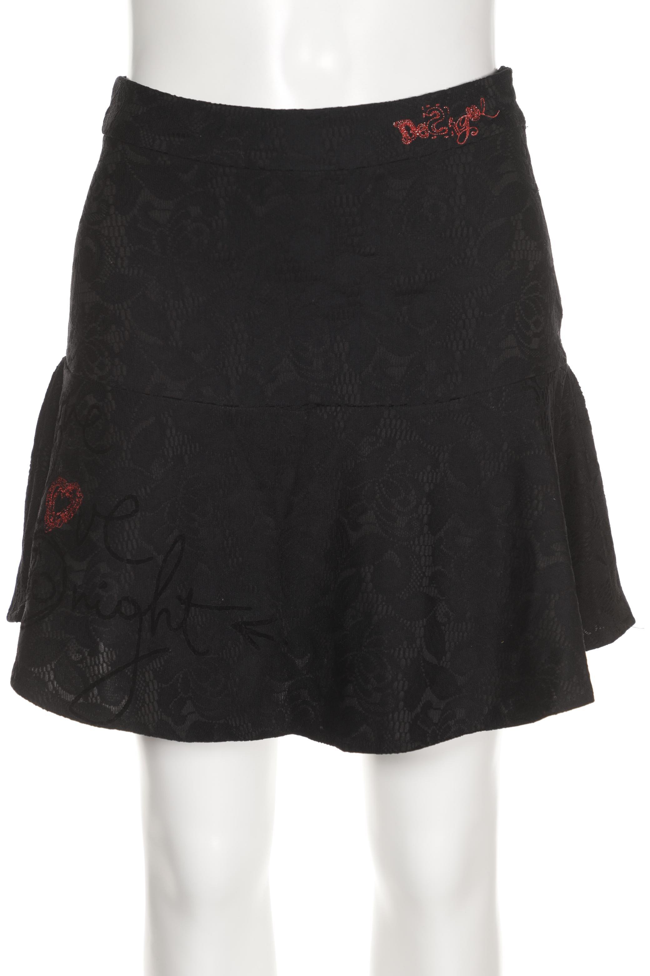 

Desigual Damen Rock, schwarz, Gr. 42