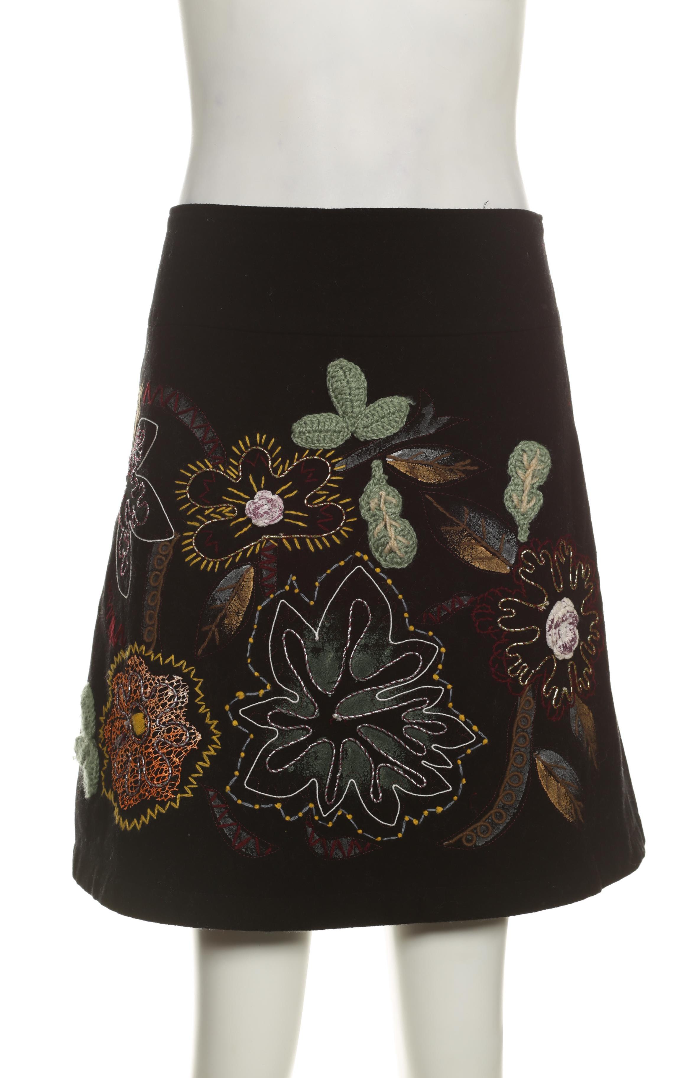 

Desigual Damen Rock, schwarz, Gr. 38
