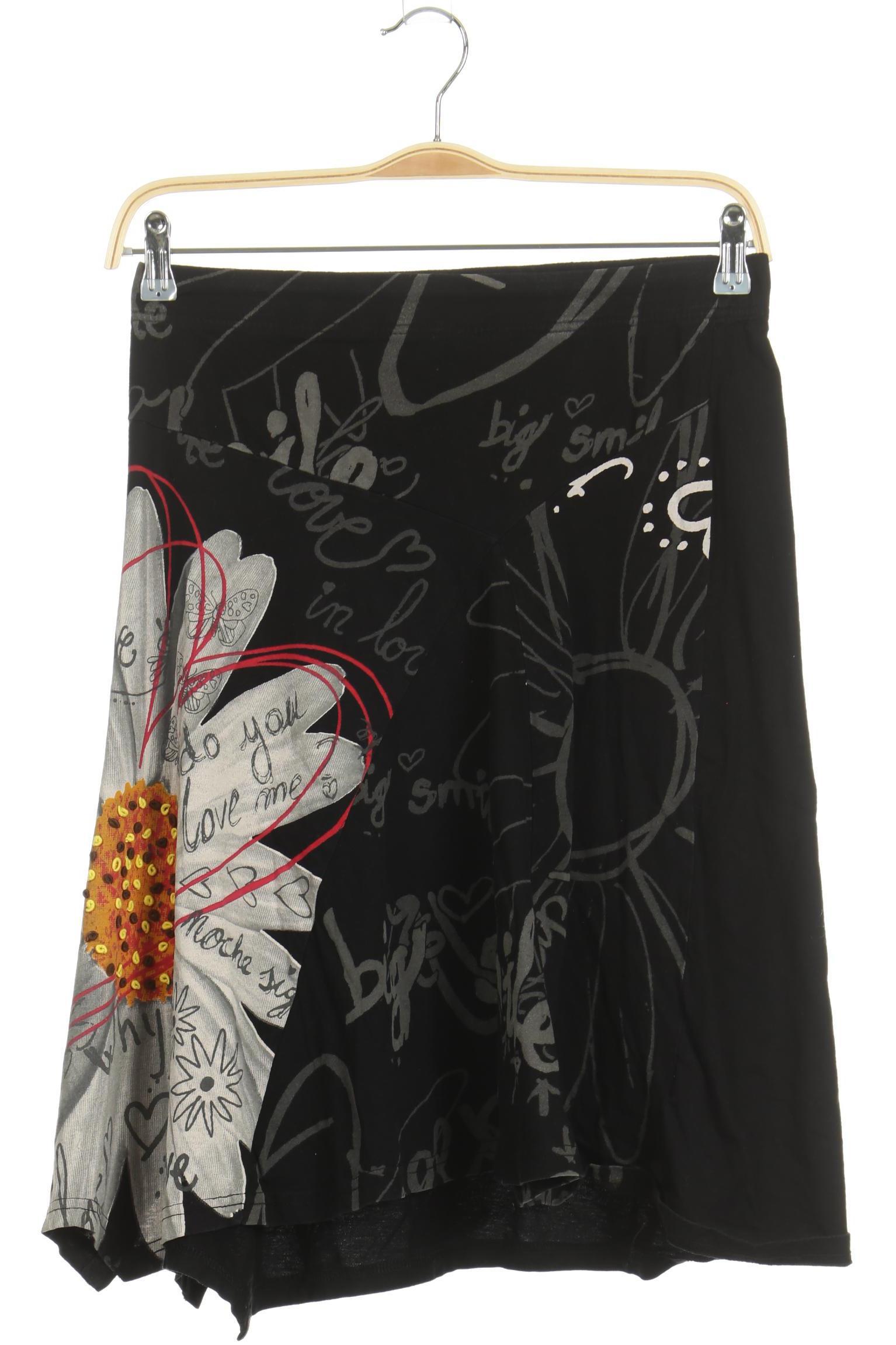 

Desigual Damen Rock, schwarz, Gr.