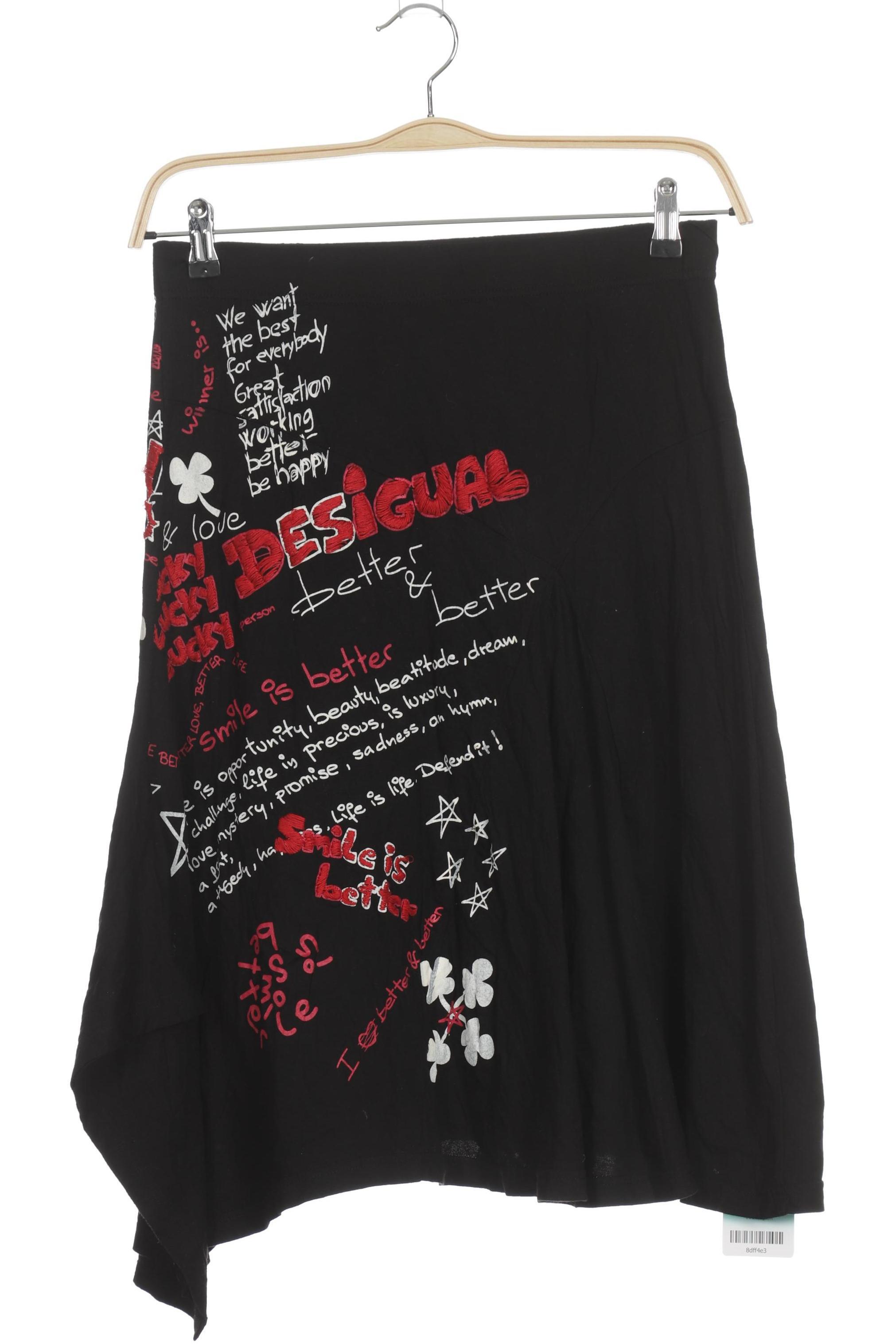 

Desigual Damen Rock, schwarz, Gr.