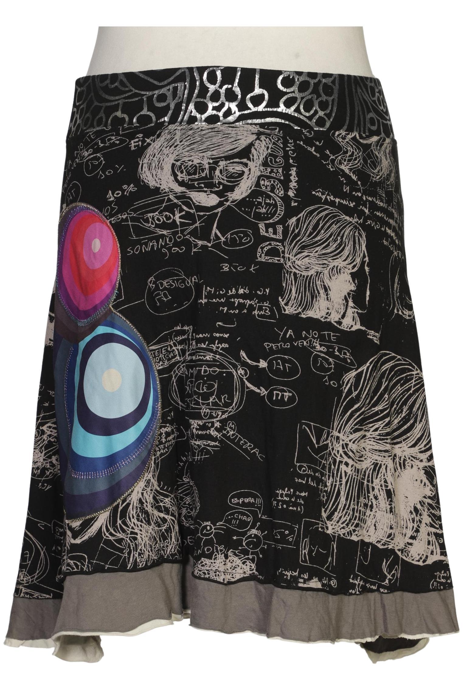 

Desigual Damen Rock, schwarz, Gr. 42