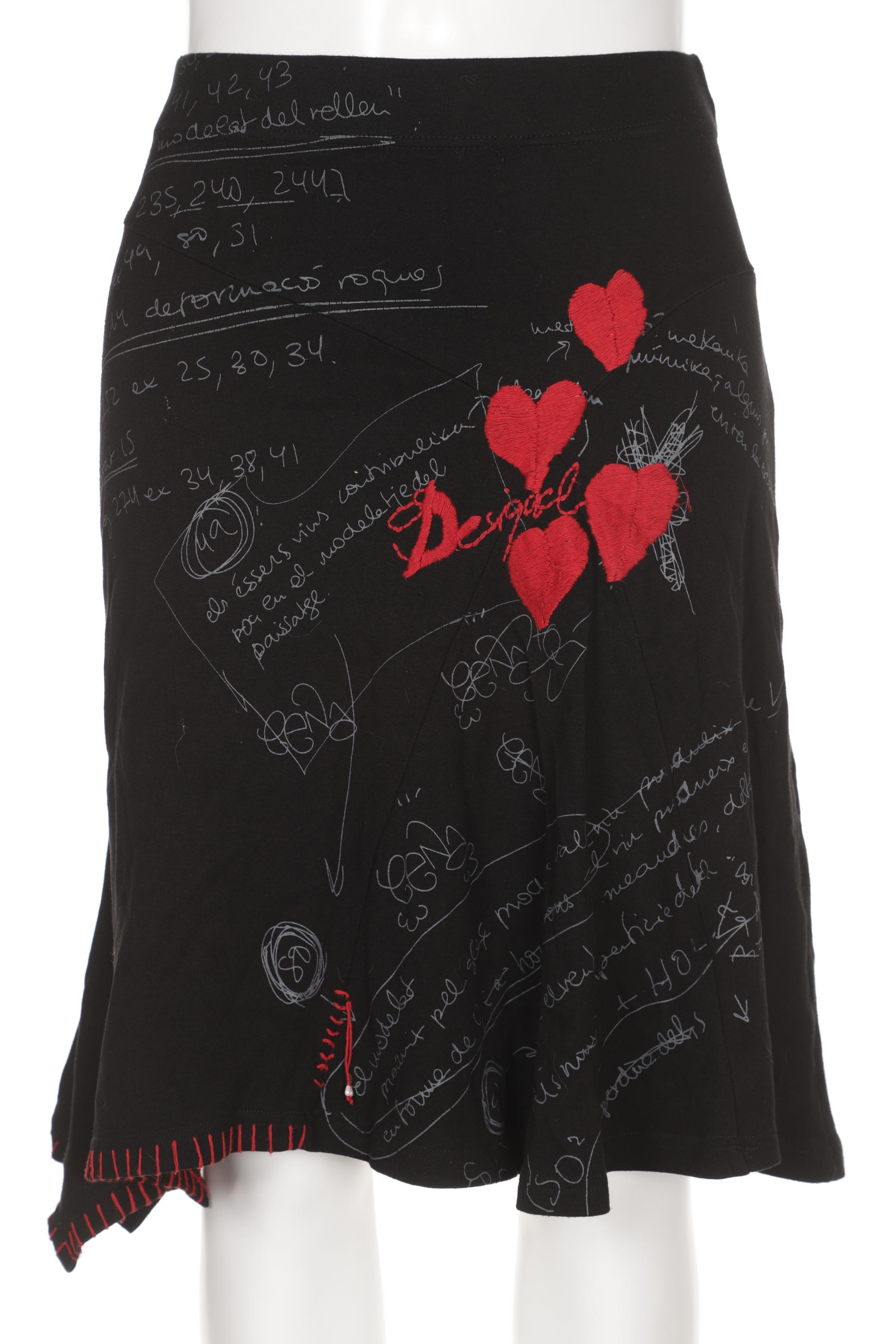 

Desigual Damen Rock, schwarz, Gr. 42