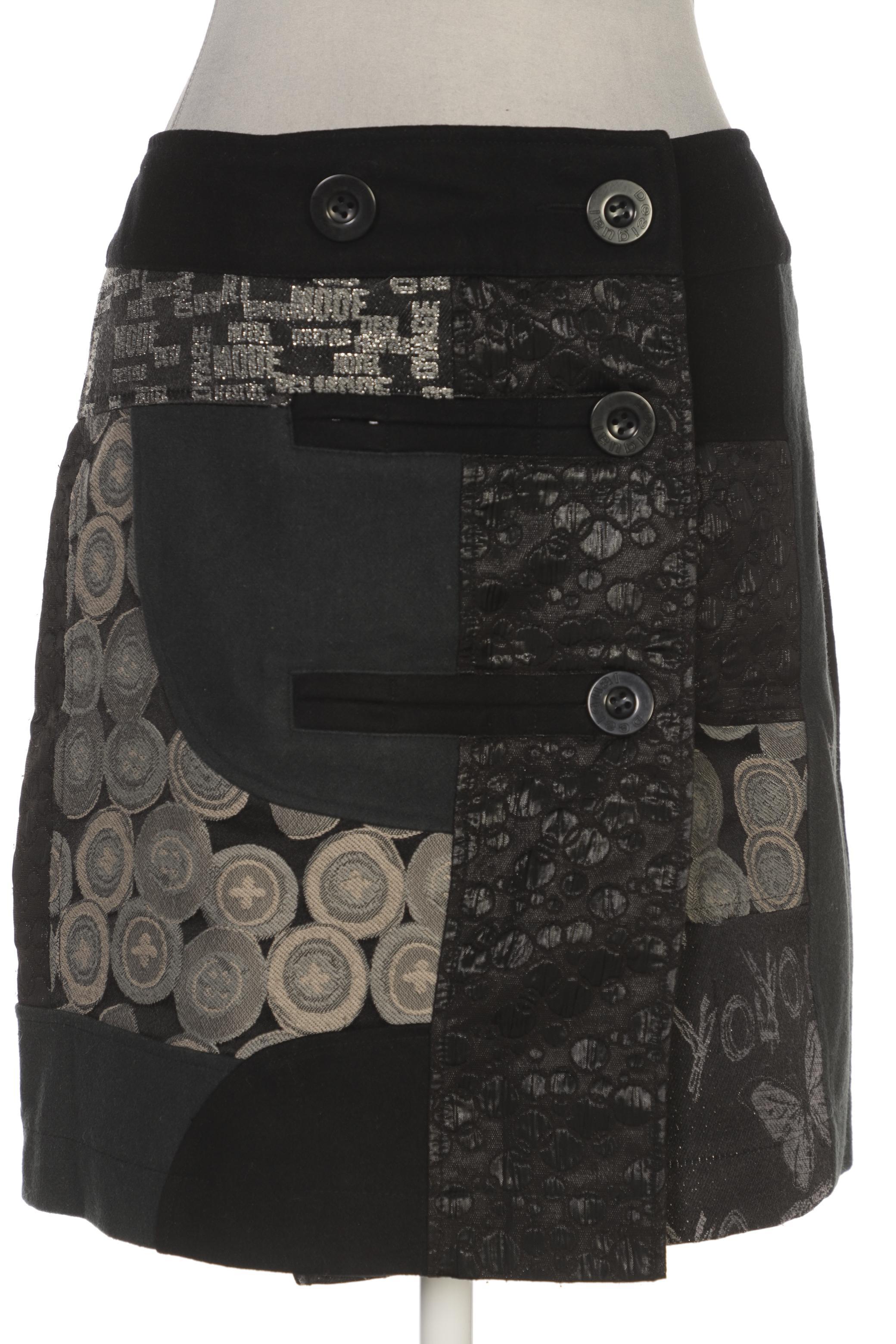 

Desigual Damen Rock, schwarz, Gr. 40