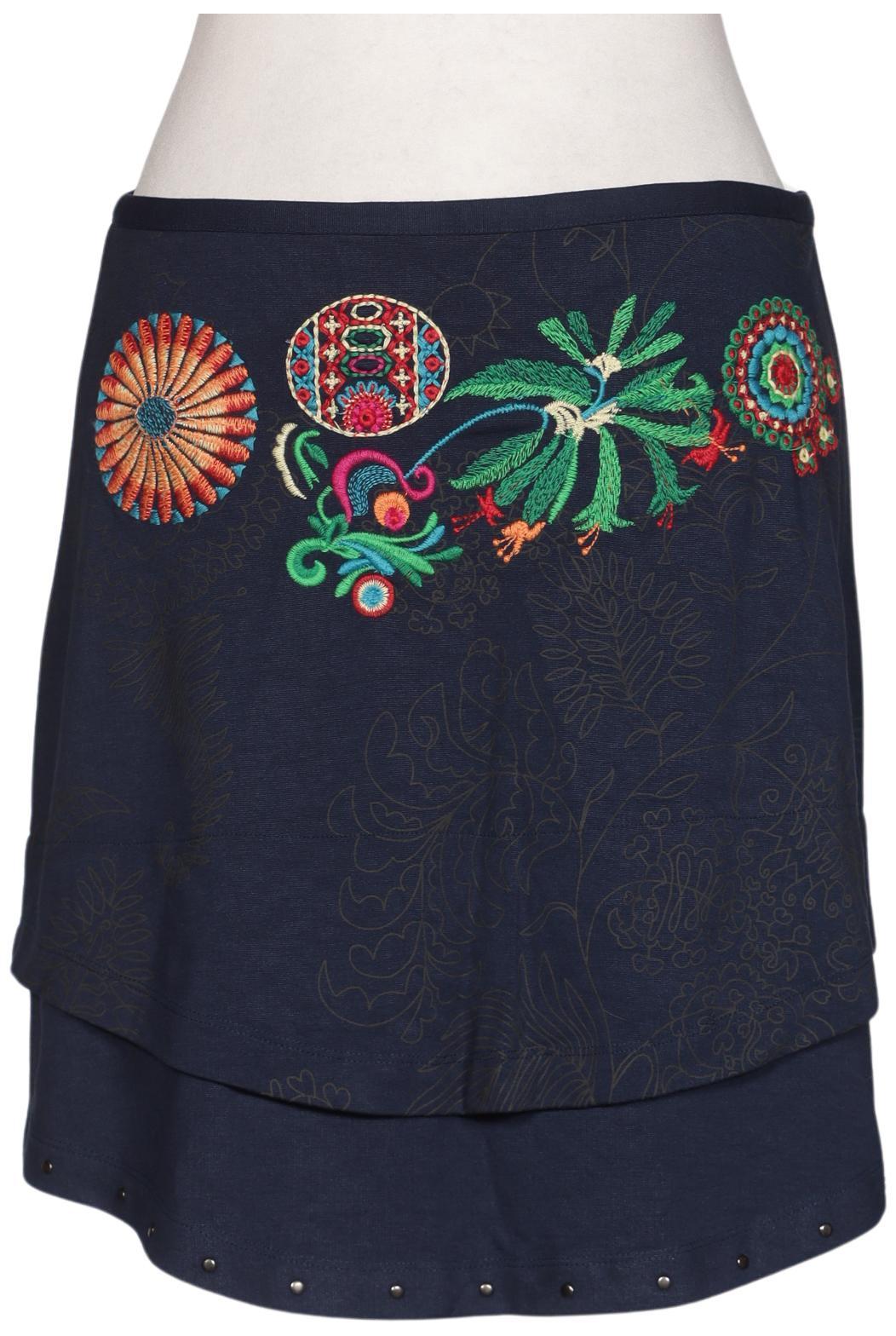 

Desigual Damen Rock, marineblau, Gr. 38