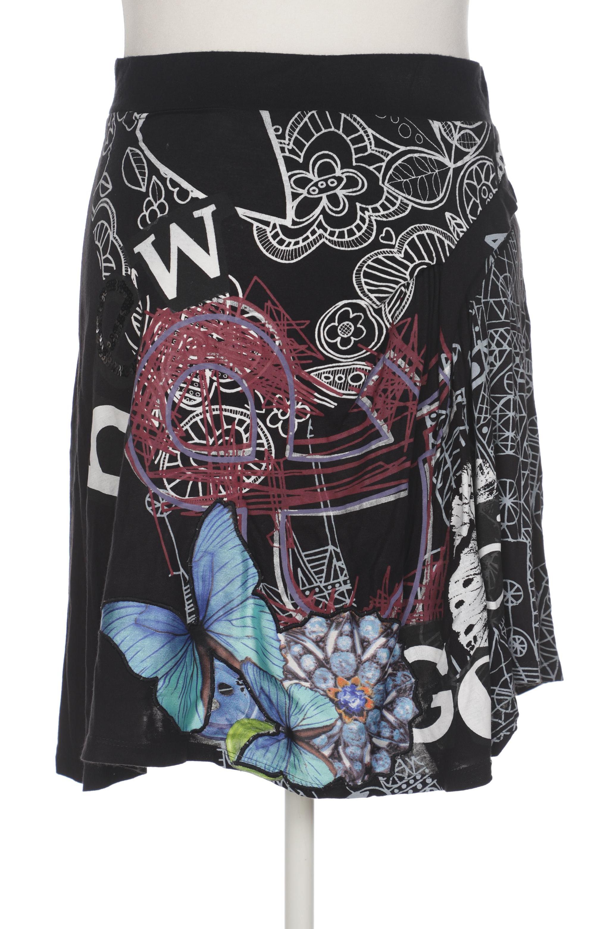 

Desigual Damen Rock, schwarz, Gr. 44