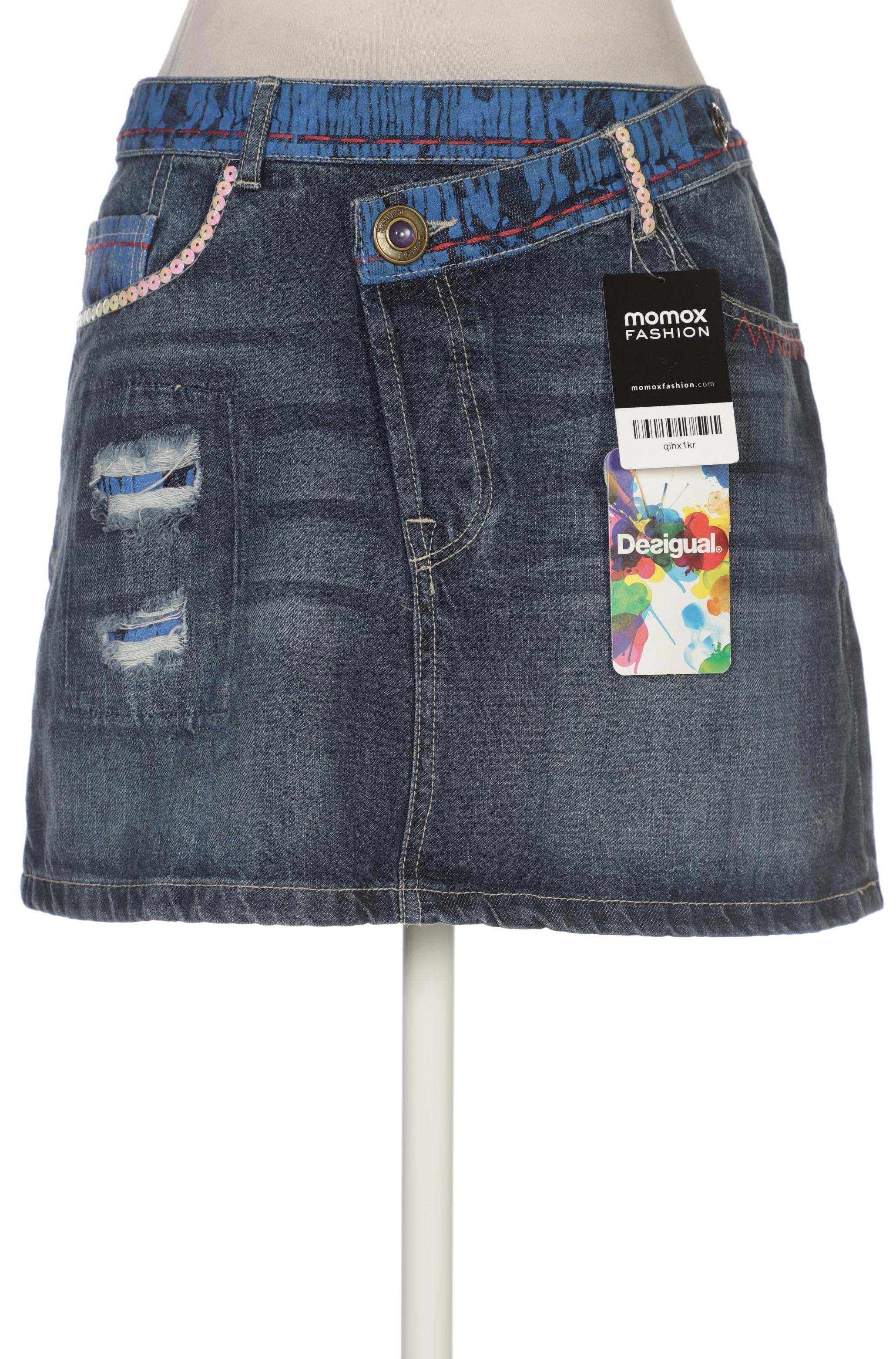 

Desigual Damen Rock, marineblau, Gr. 38