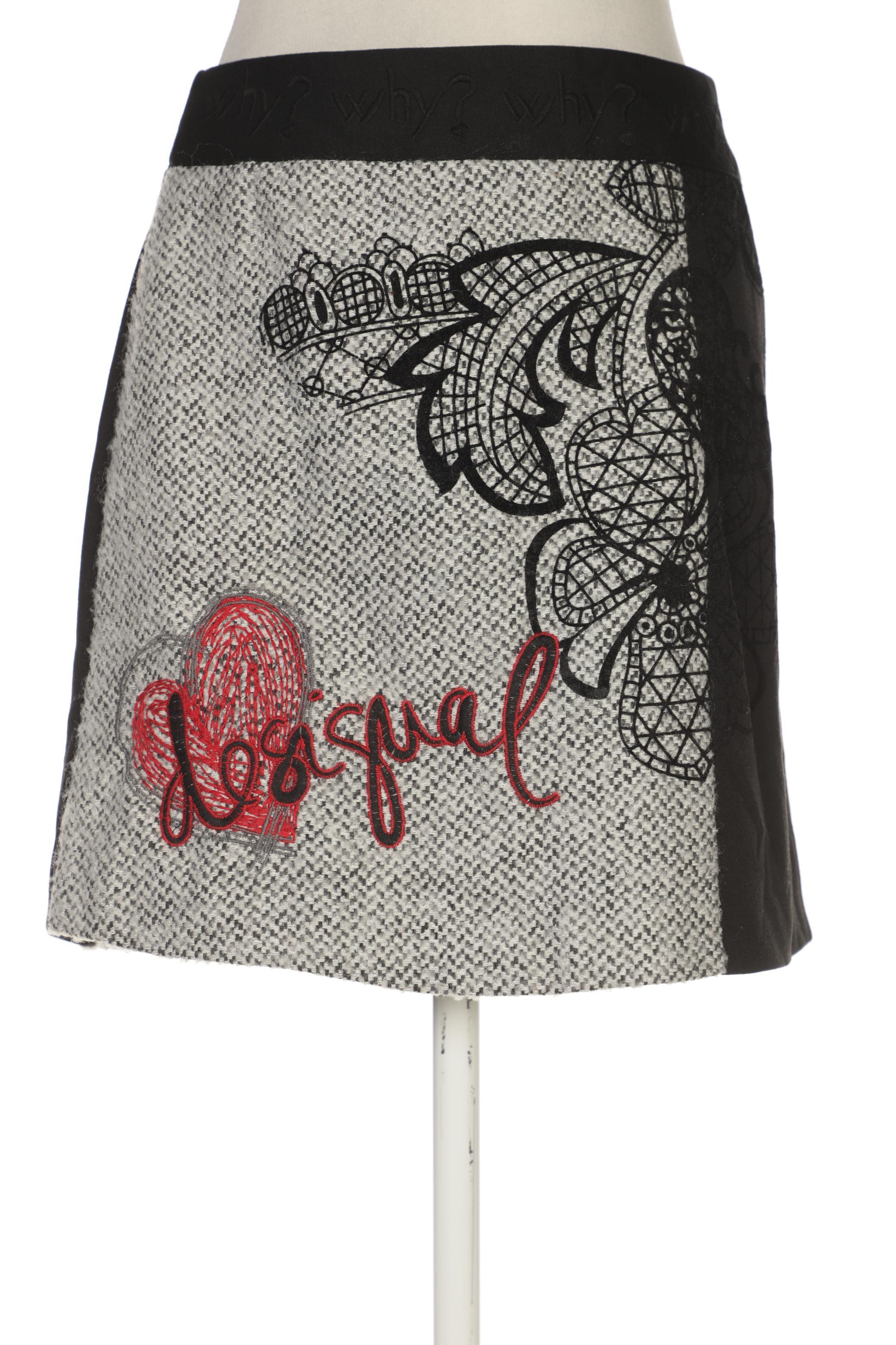 

Desigual Damen Rock, grau, Gr. 40