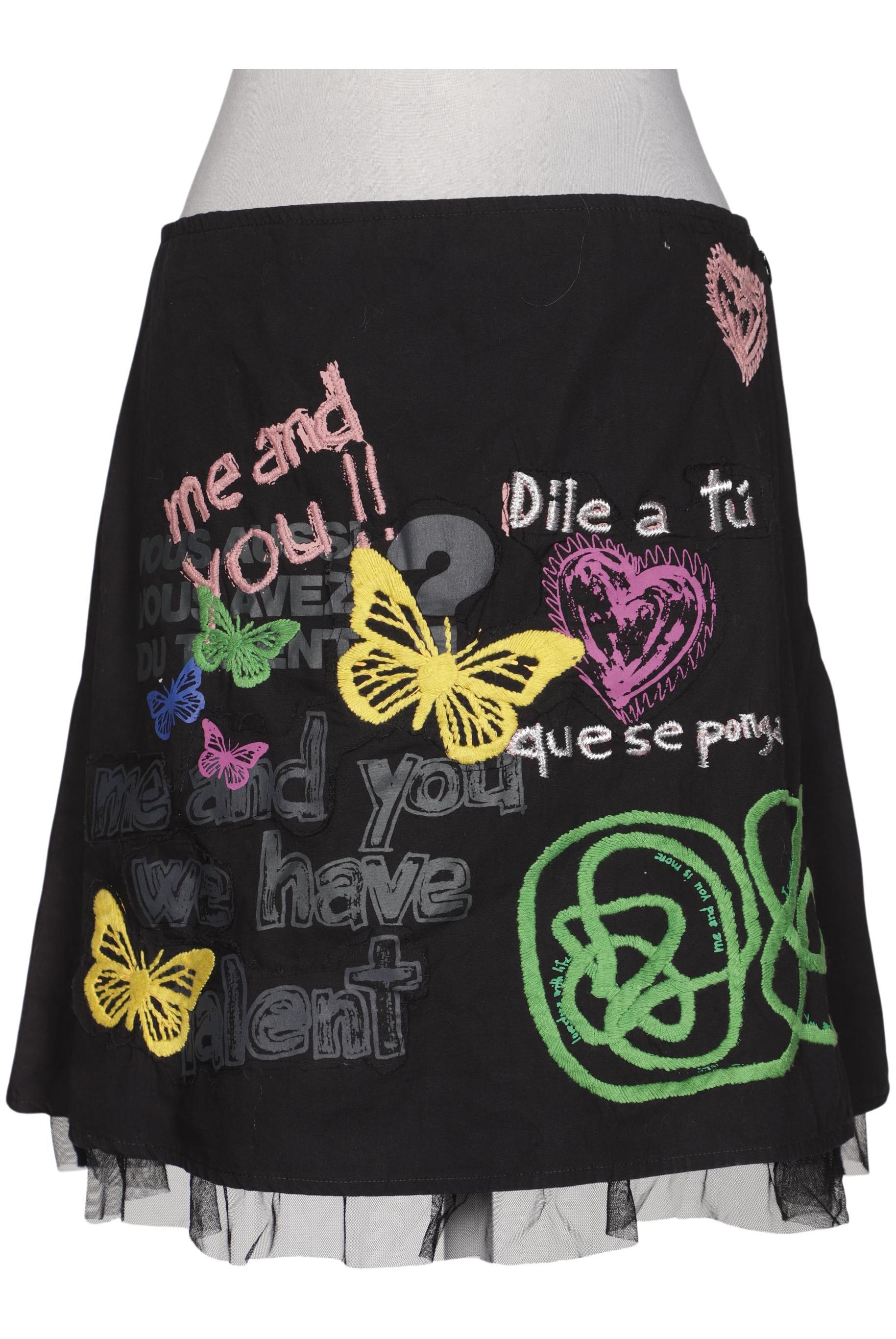 

Desigual Damen Rock, schwarz, Gr. 36