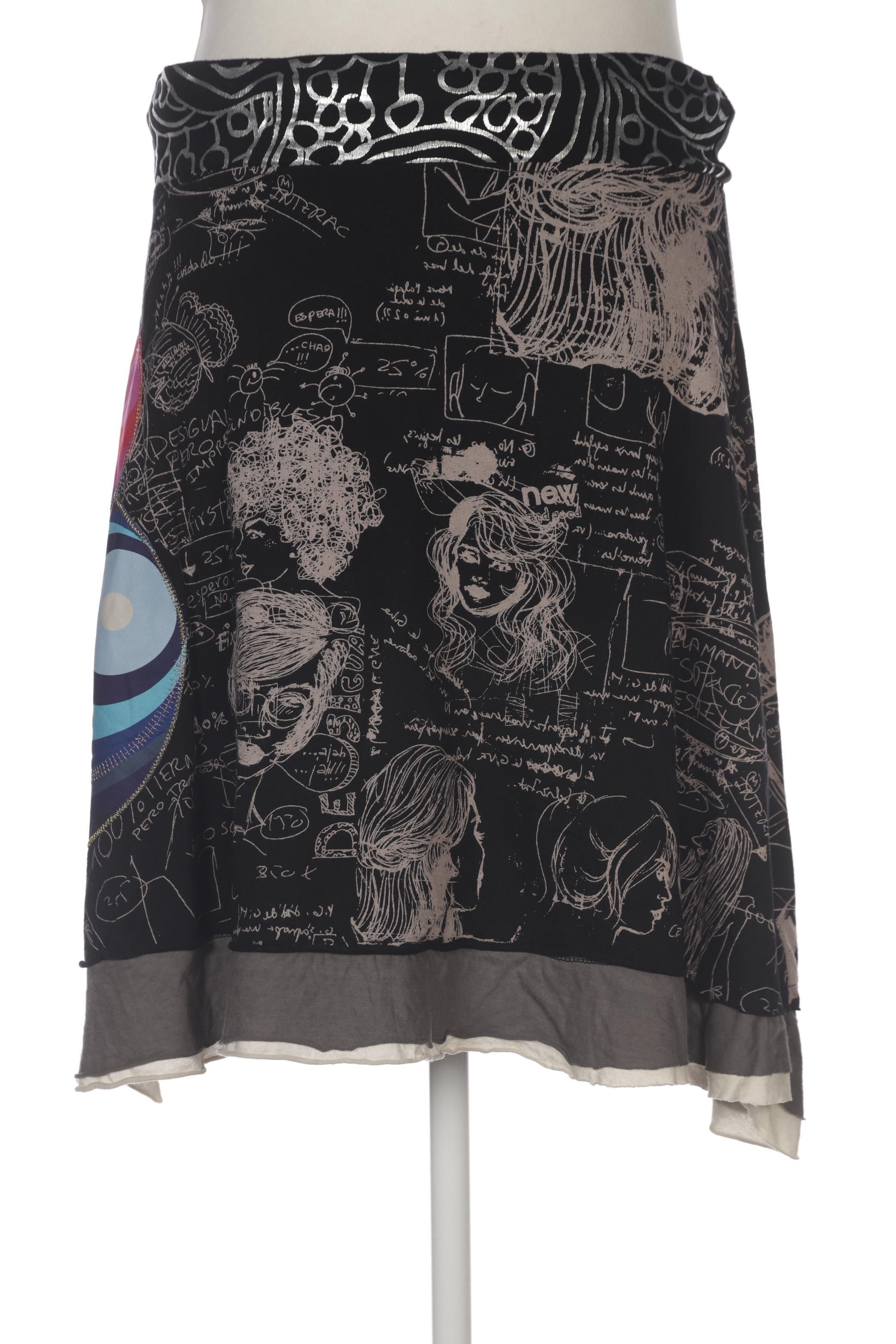 

Desigual Damen Rock, schwarz, Gr. 44