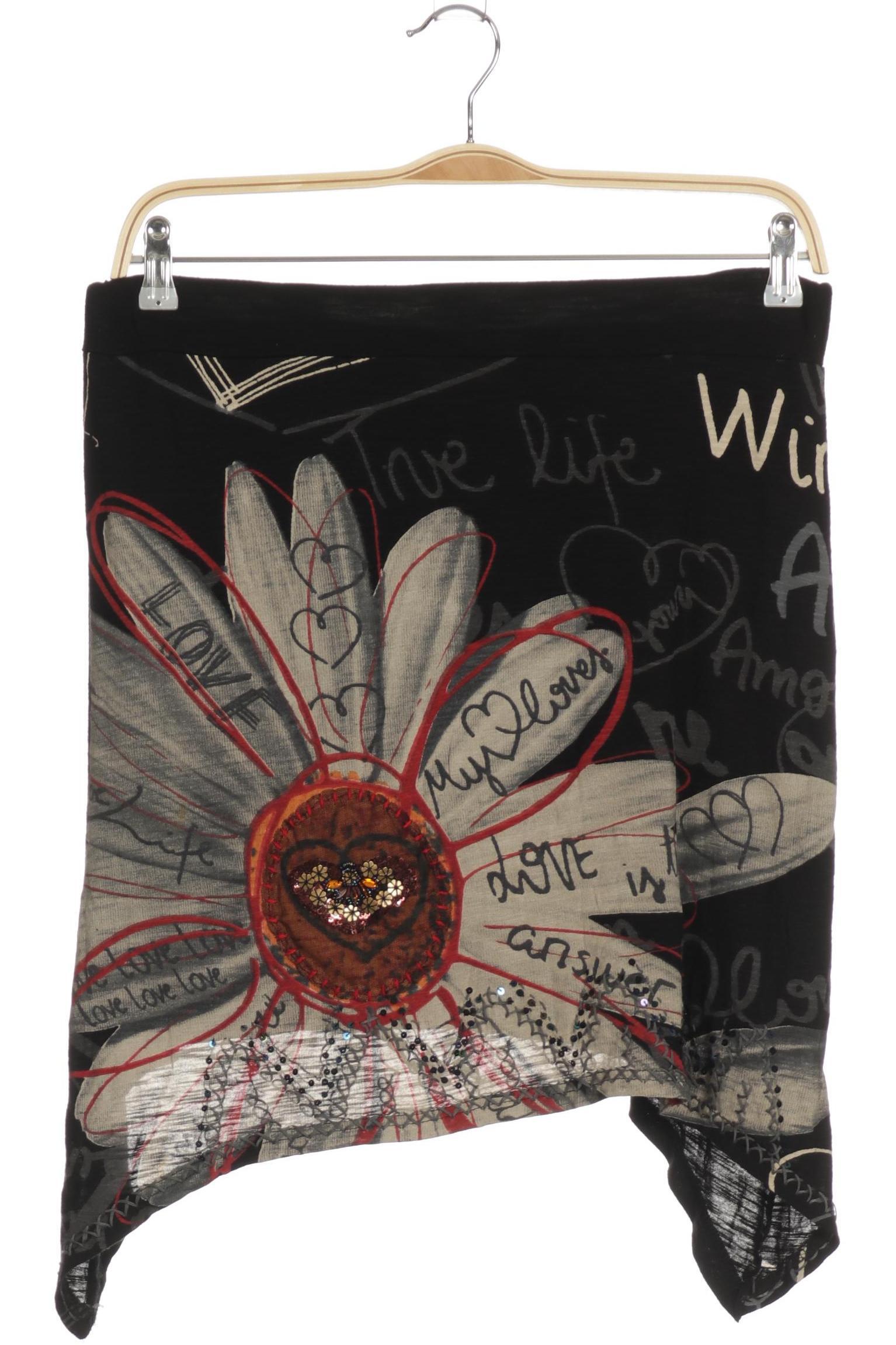 

Desigual Damen Rock, schwarz, Gr.